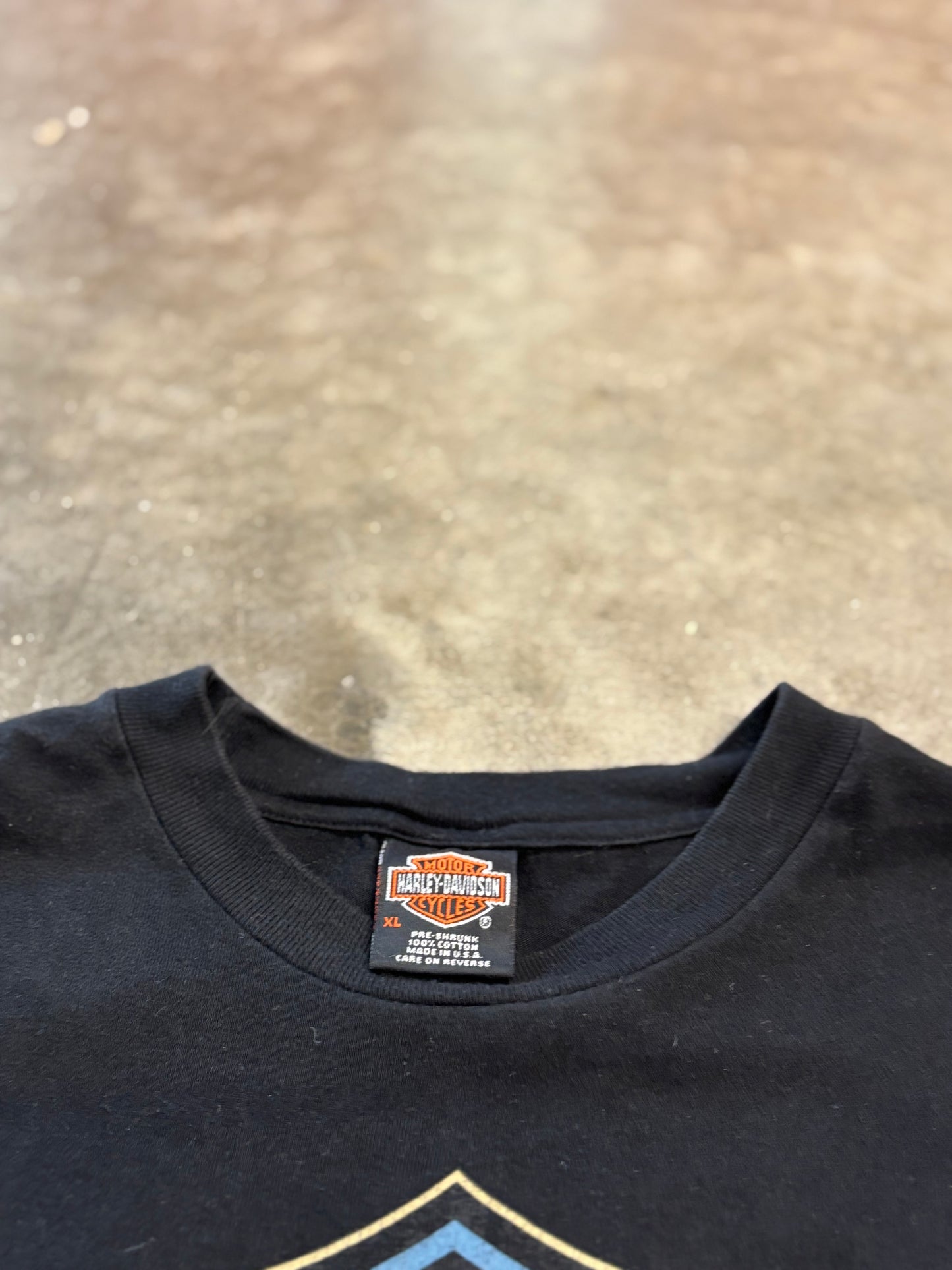 Vintage Harley Davidson Blue shield shirt size extra large