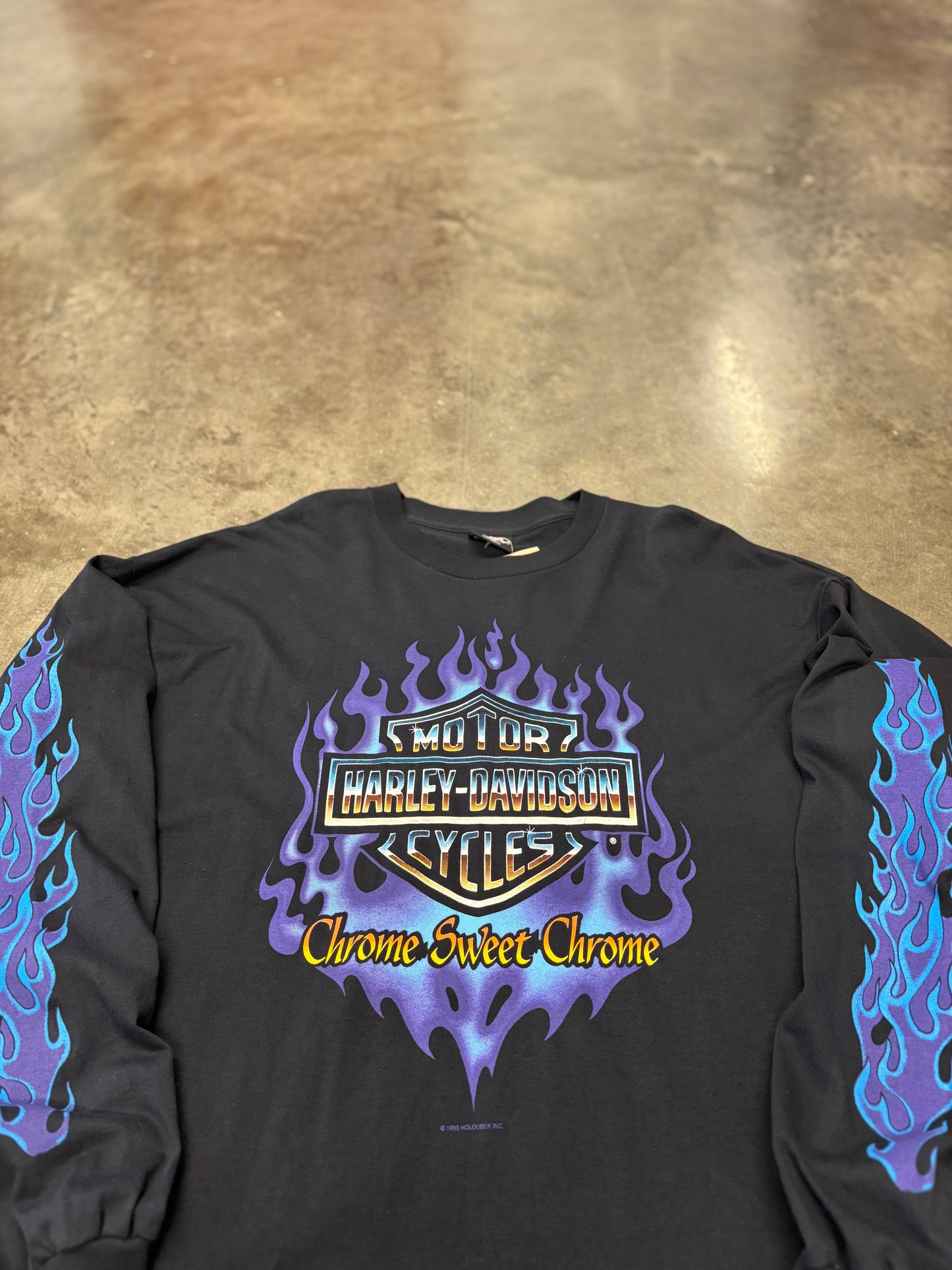 Vintage Harley Davidson Chrome sweet chrome long sleeve size xxl