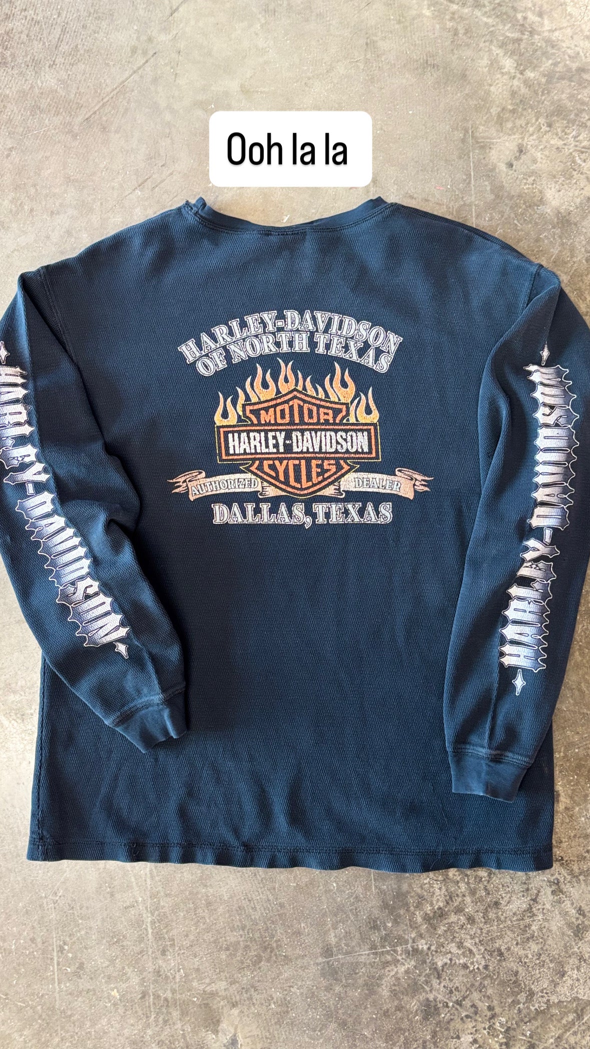 Vintage Harley Davidson thermal size large