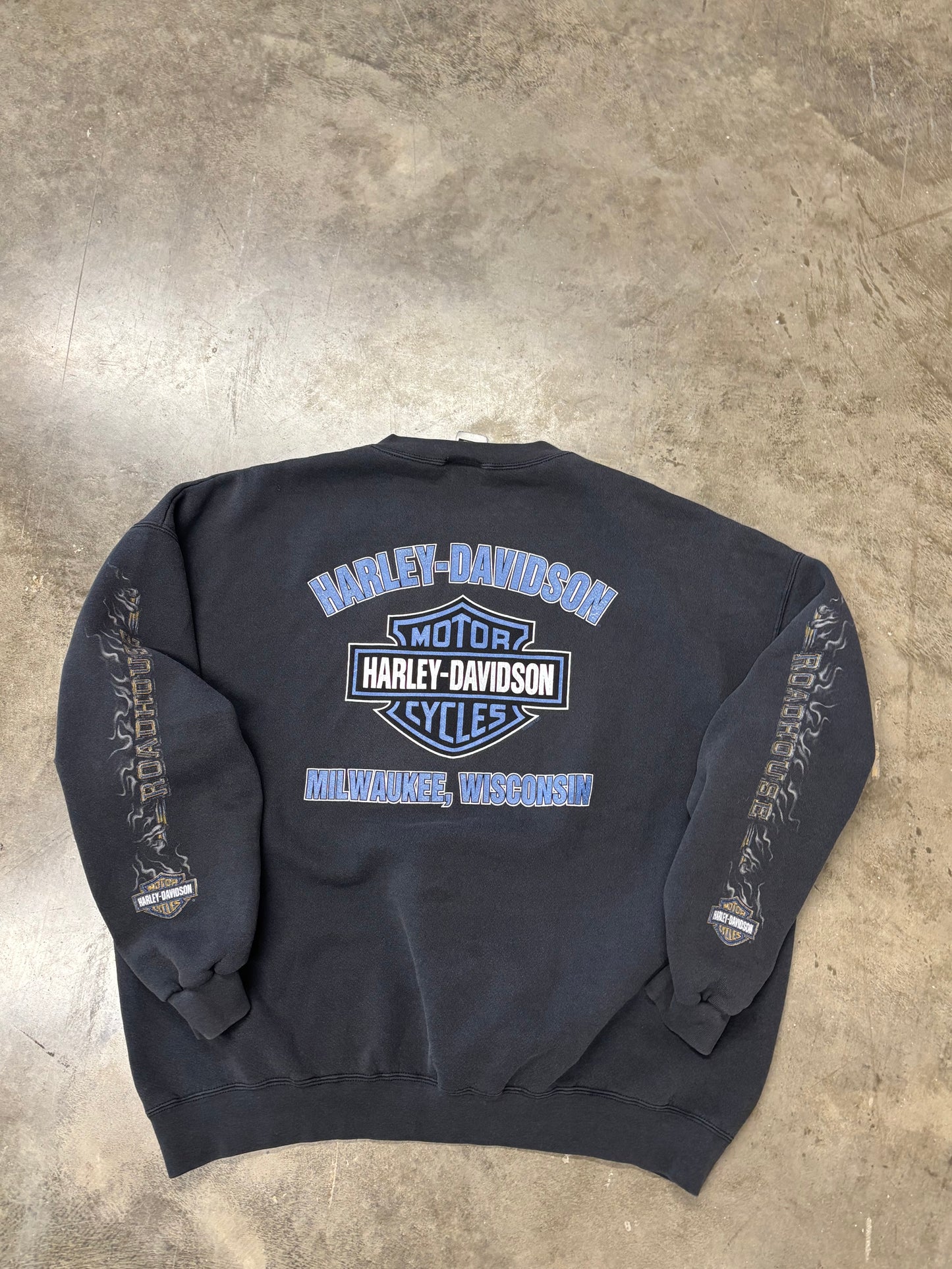 Vintage Harley Davidson Roadhouse sweatshirt size xxl