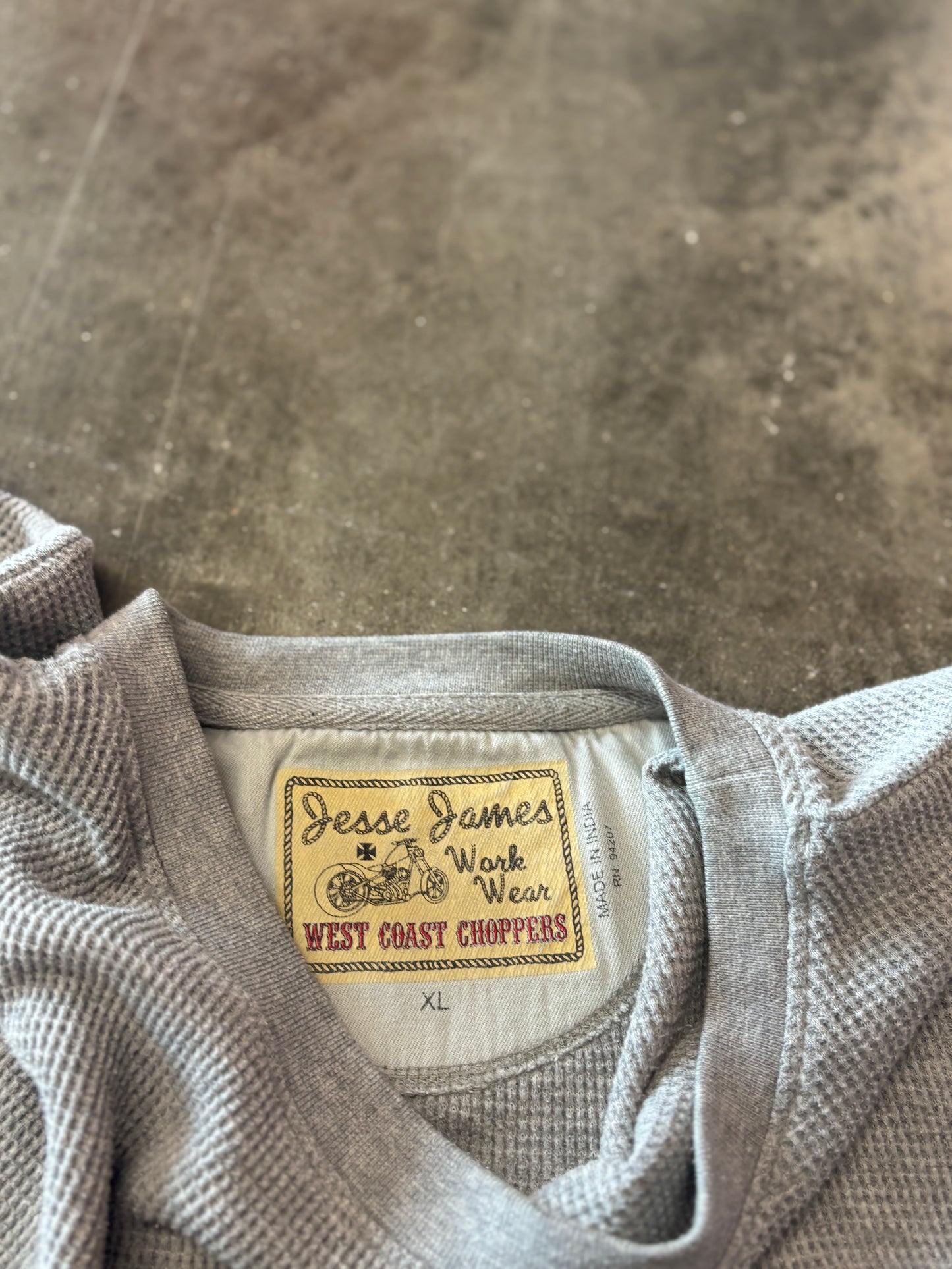 Vintage West Coast Choppers Jesse James thermal size xl