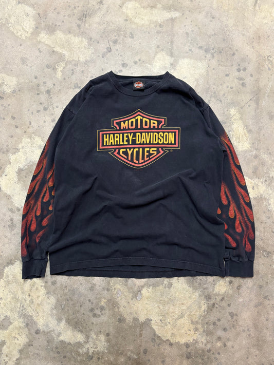 Harley Davidson Inferno shield long sleeve size extra large