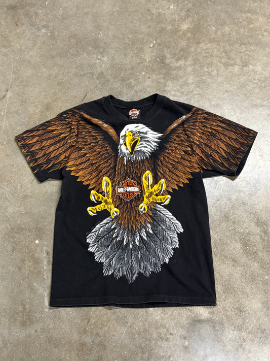 Vintage Harley Davidson Eagle AOP shirt size medium