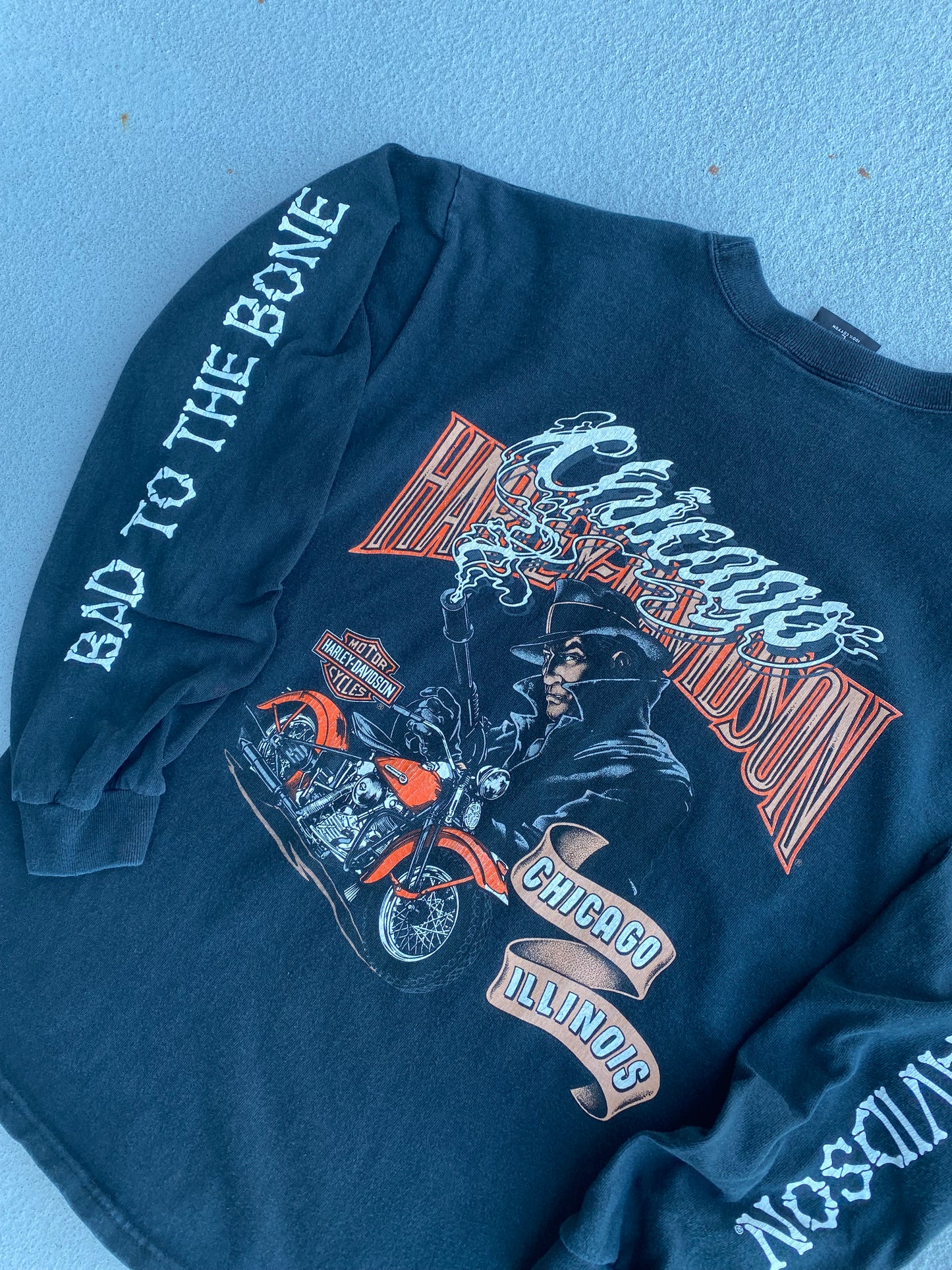 Vintage Harley Davidson Bad to the bone long sleeve size large