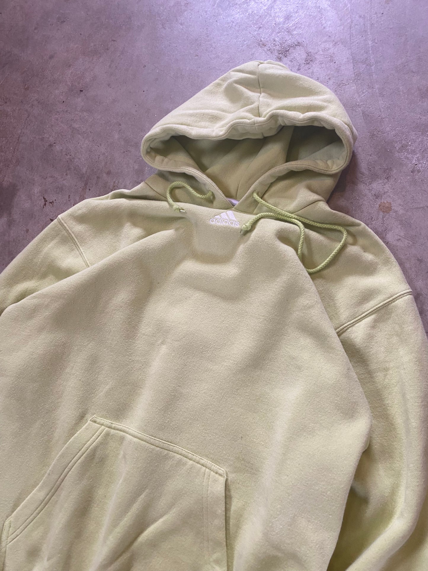 Y2K Adidas Center Check Earth Tone Hoodie Size Medium