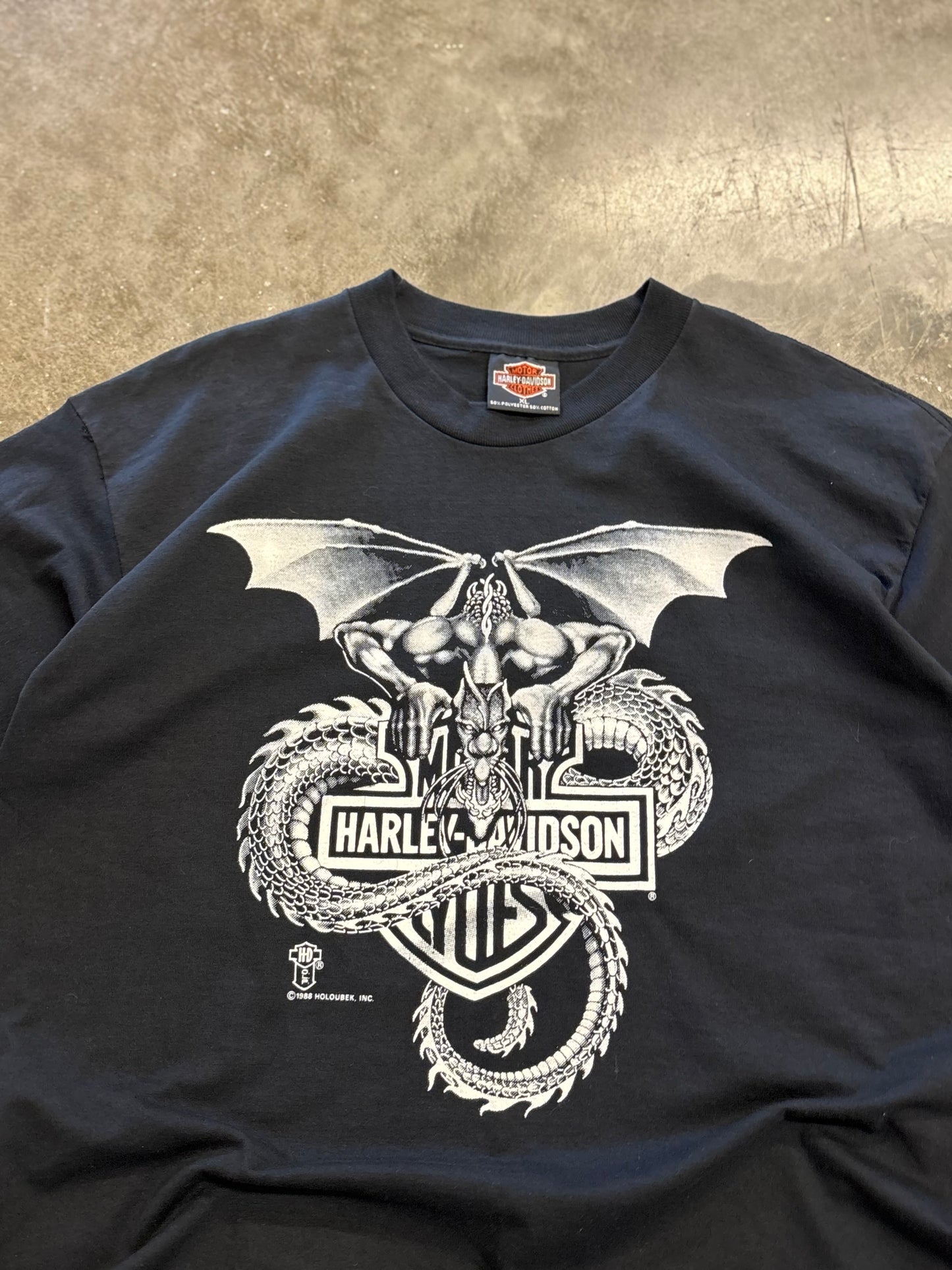 Vintage 80’s Harley Davidson Gargoyle shirt size XL