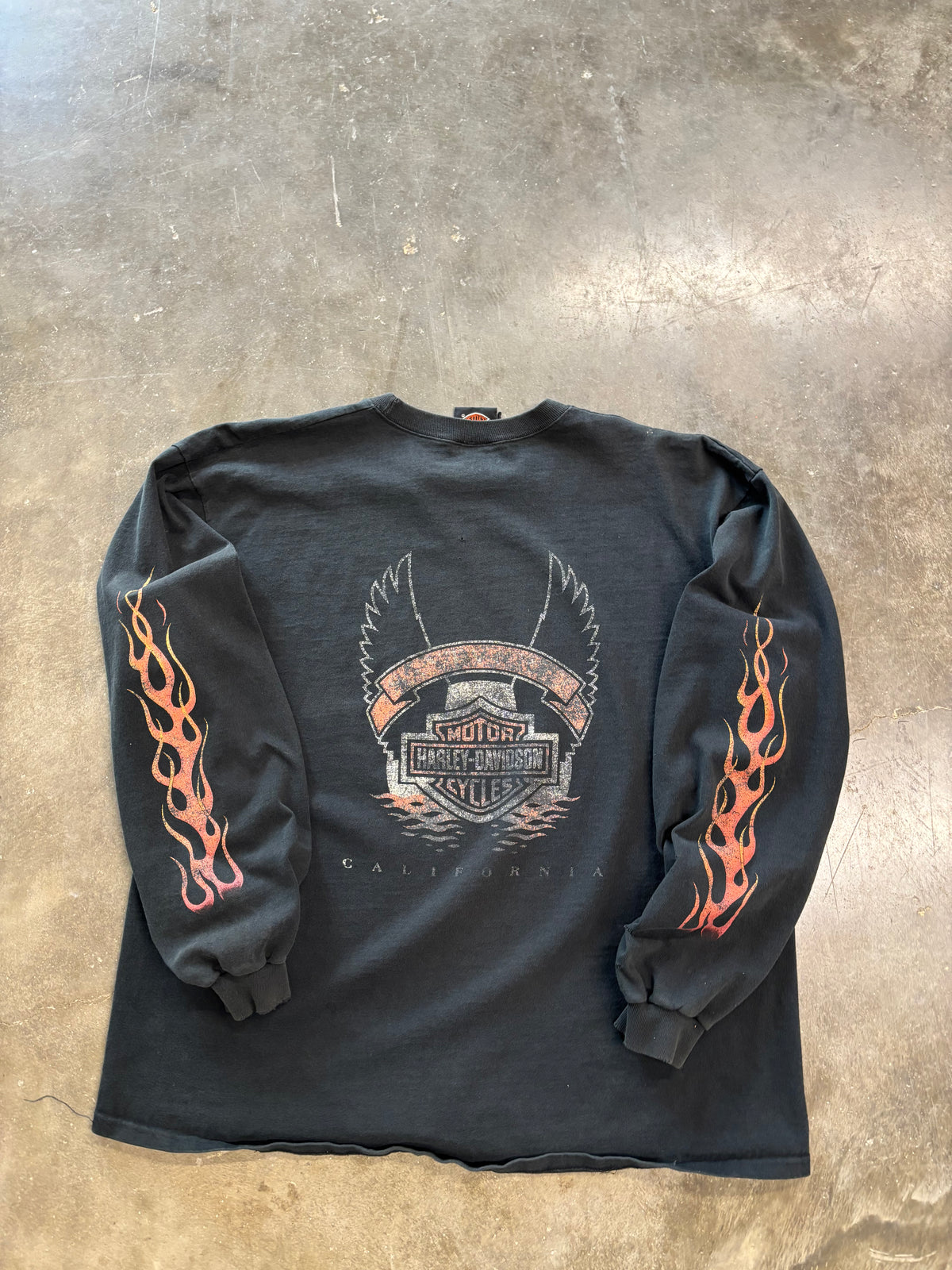 Vintage Harley Davidson feel the heat long sleeve size extra large