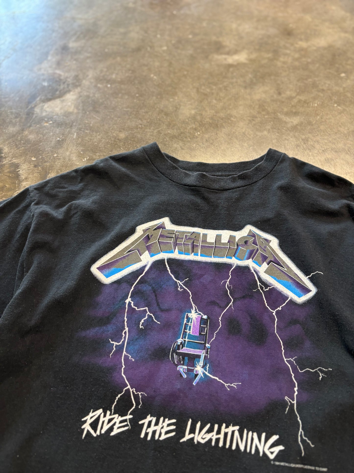 Vintage Metallica Ride the Lightning shirt size xl