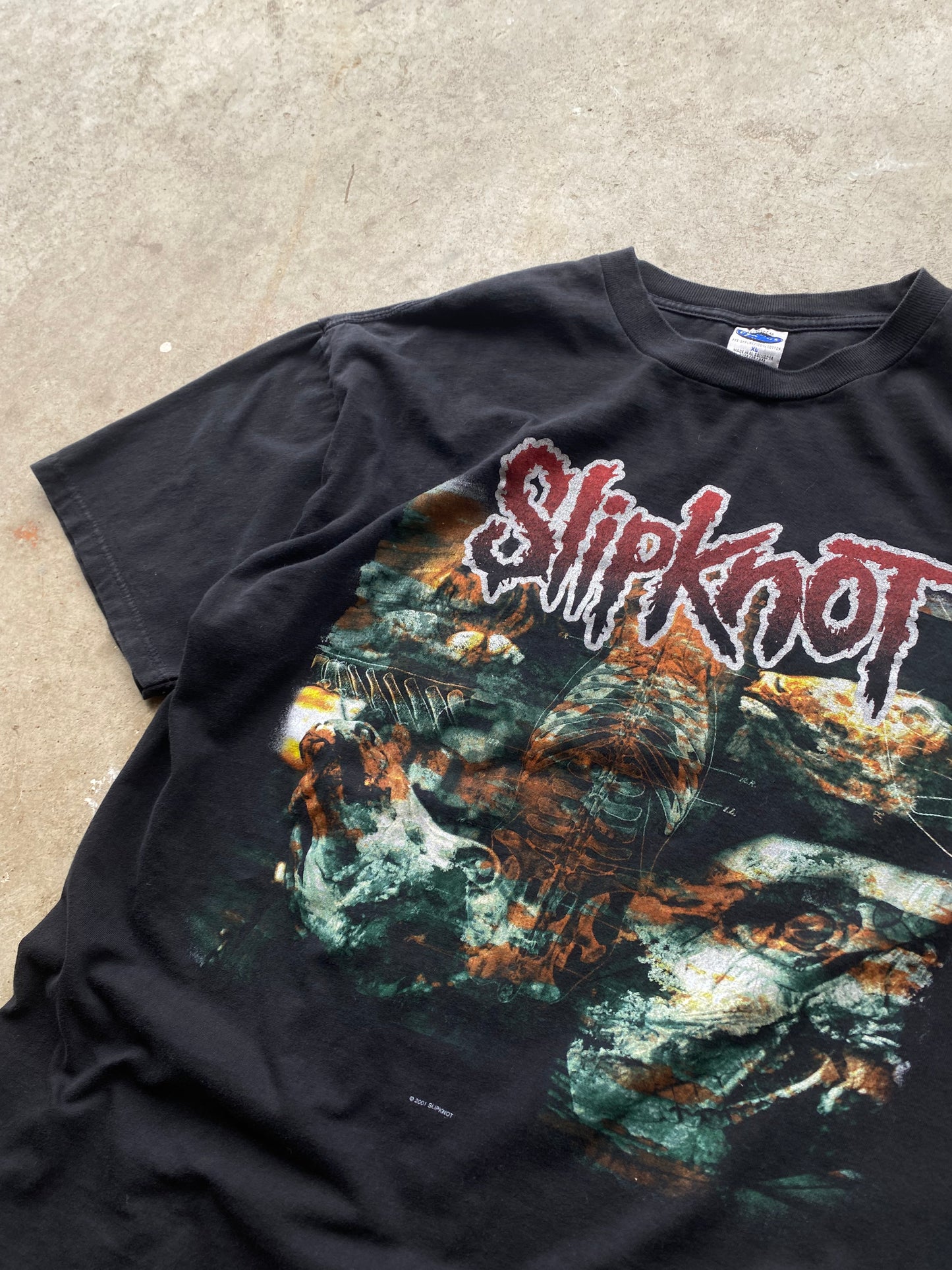 Vintage Slipknot Iowa 2001 shirt size extra large