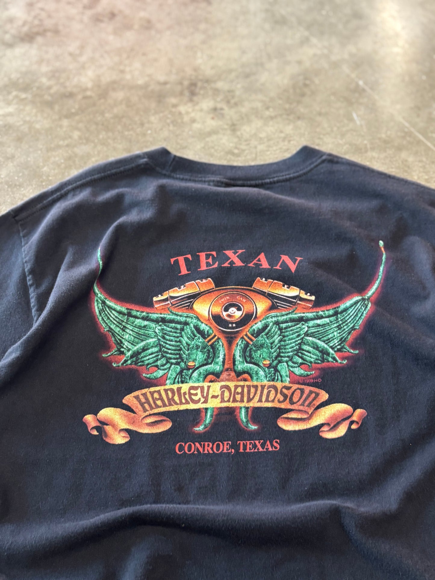 Vintage Harley Davidson Super Charged shirt size large