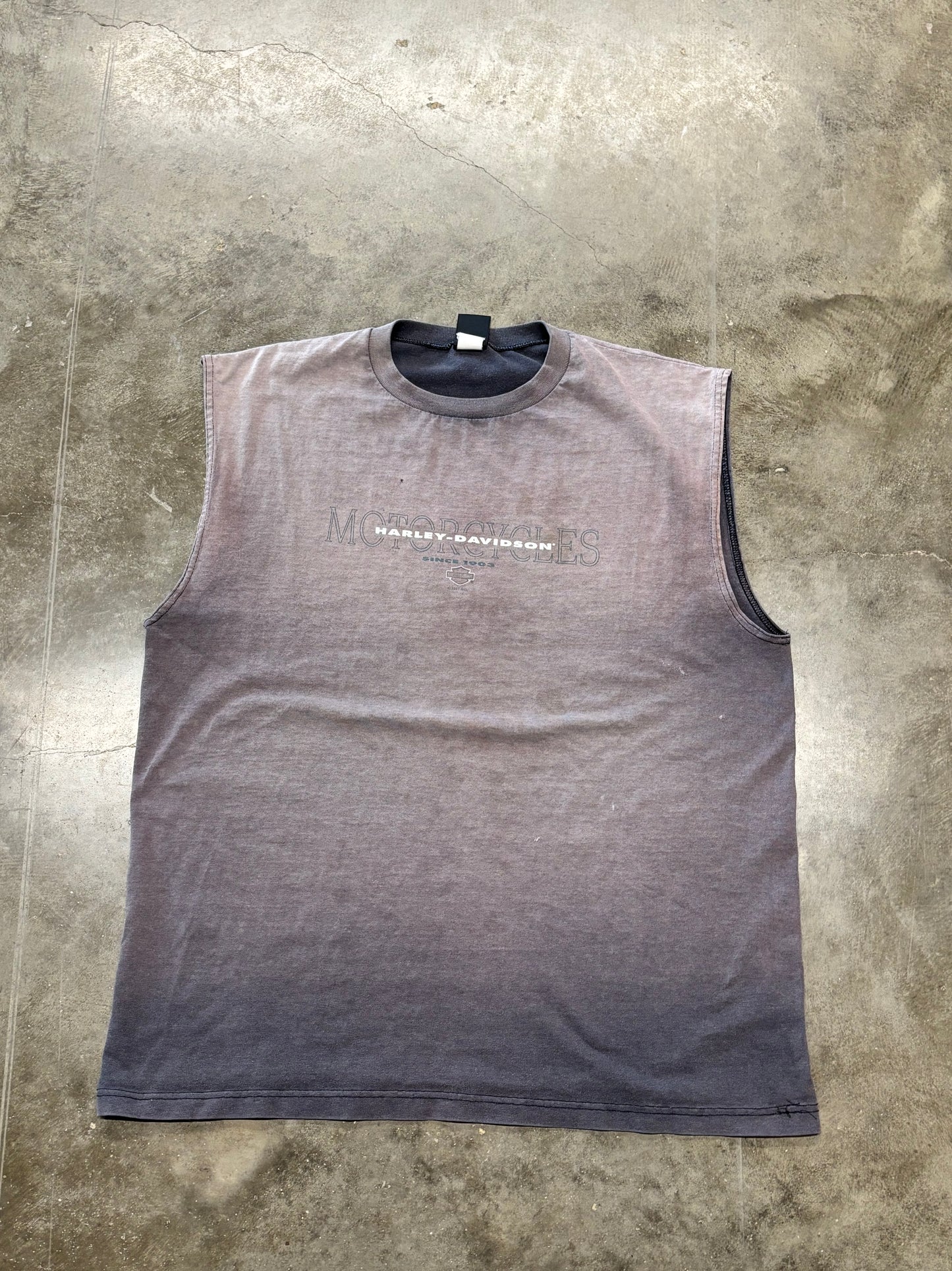 Vintage Harley Davidson smoked out tank top size xl