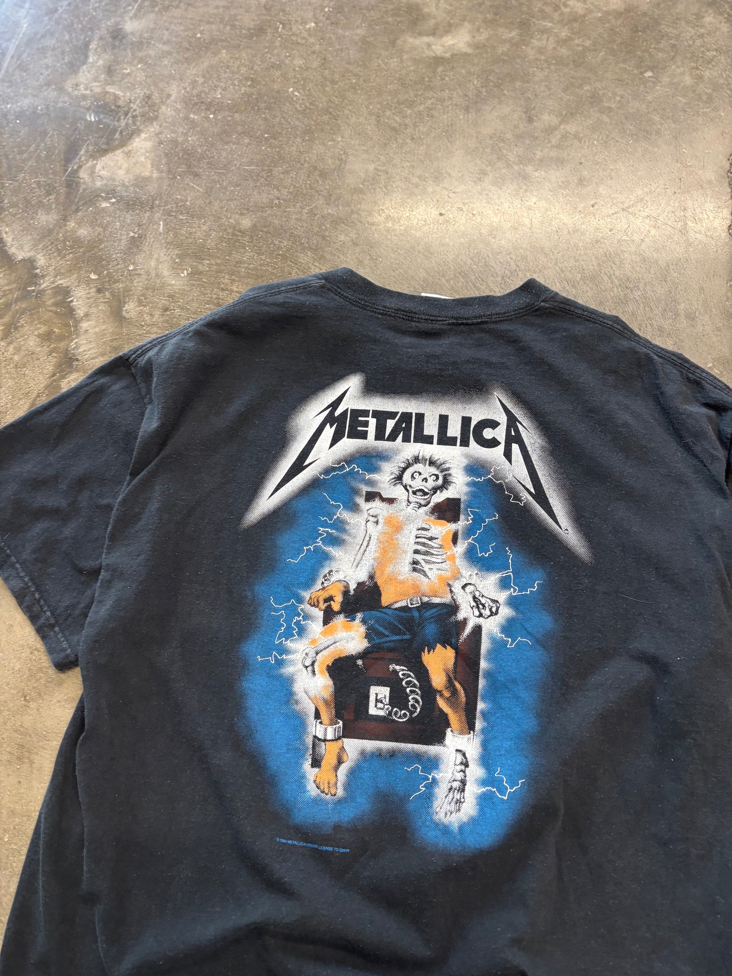 Vintage Metallica Ride the Lightning shirt size xl