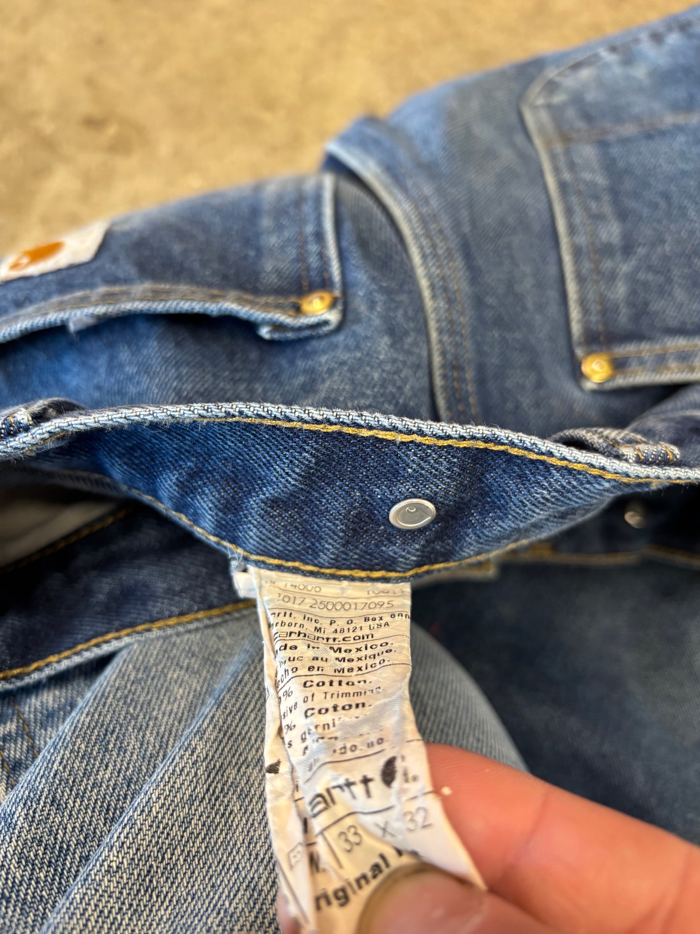 Vintage carhartt double knees denim