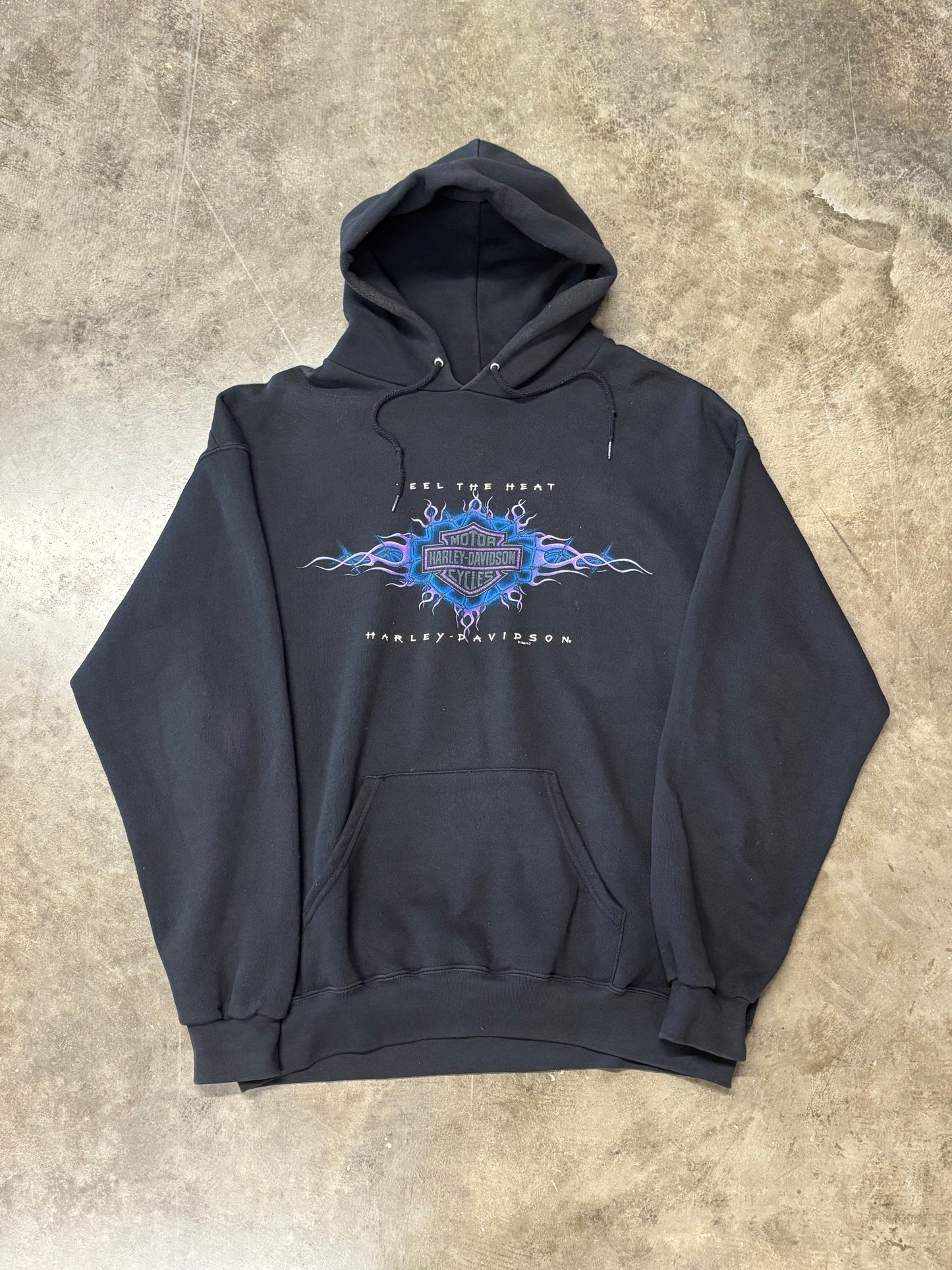 Vintage Harley Davidson Feel the heat hoodie size XL