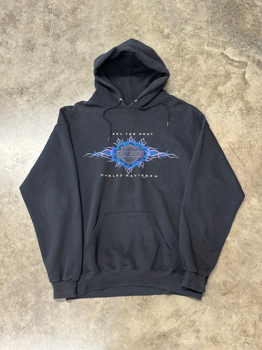 Vintage Harley Davidson Feel the heat hoodie size XL