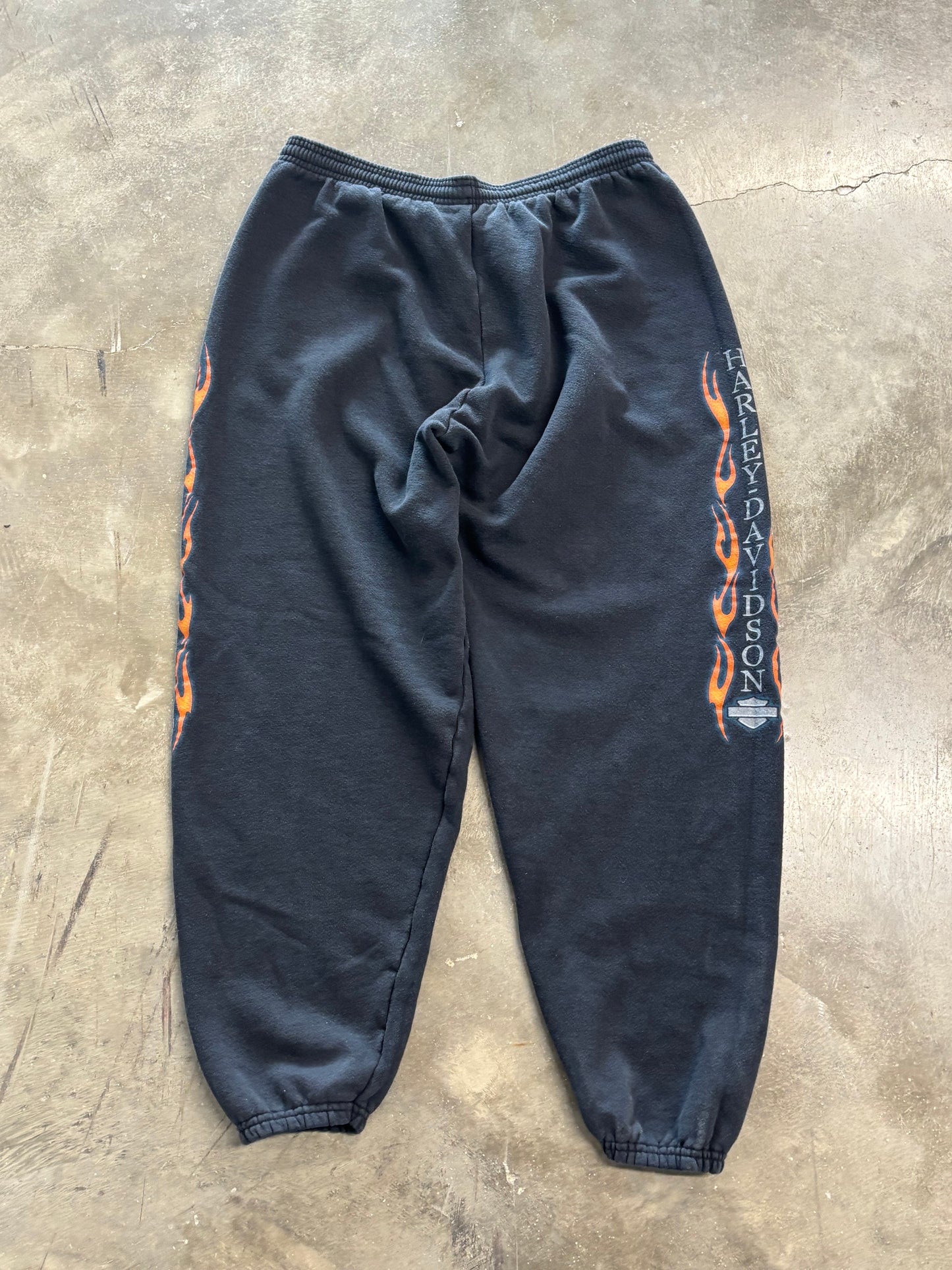 Vintage Harley Davidson flame sweats size xl