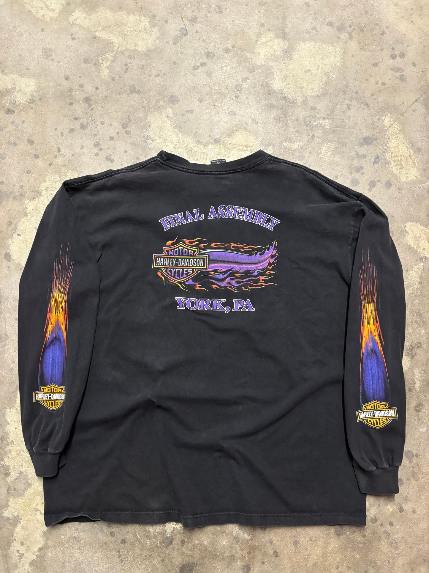 Vintage Harley Davidson Eagle Purple long sleeve shirt size XXL