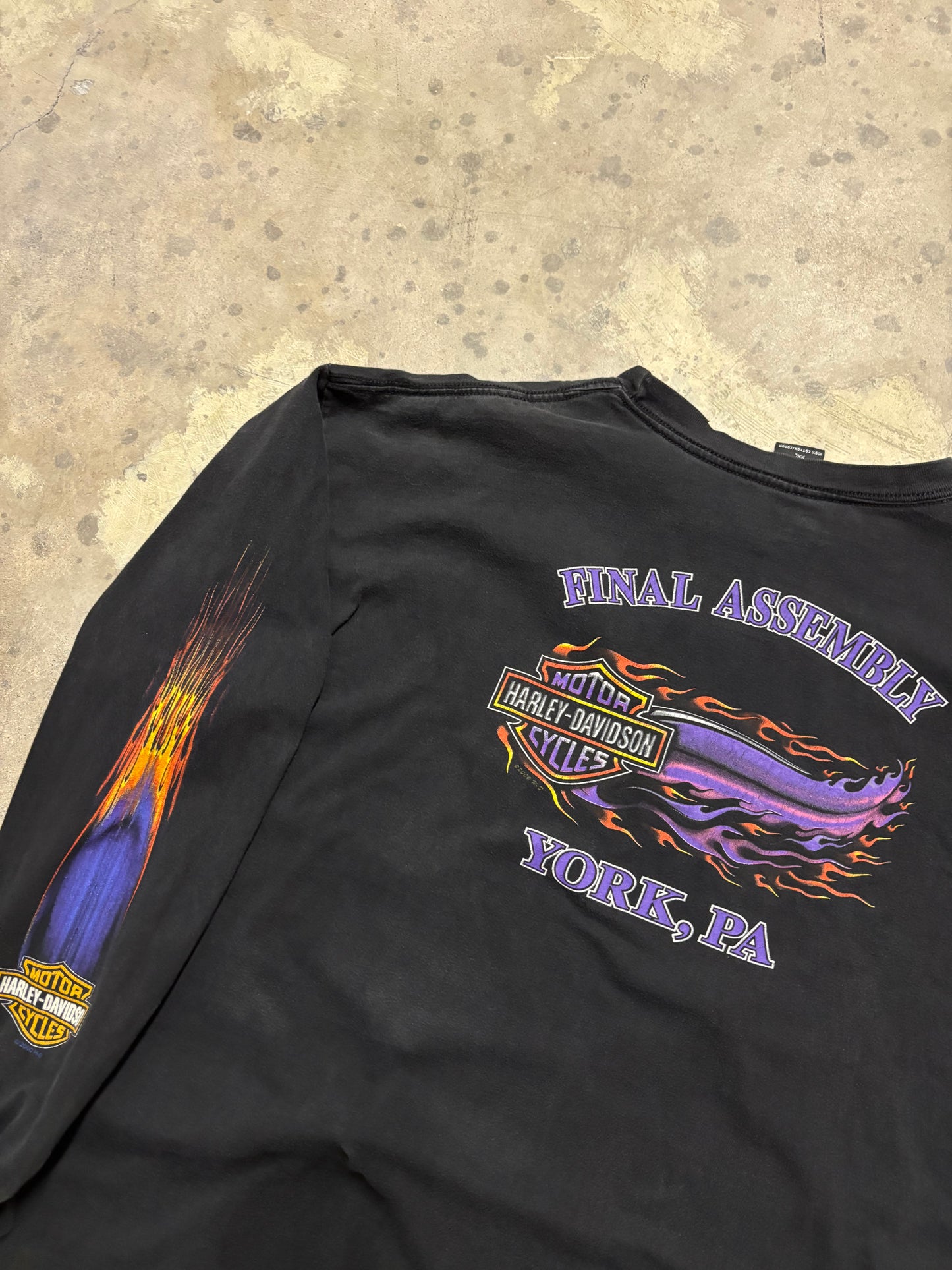 Vintage Harley Davidson Eagle Purple long sleeve shirt size XXL