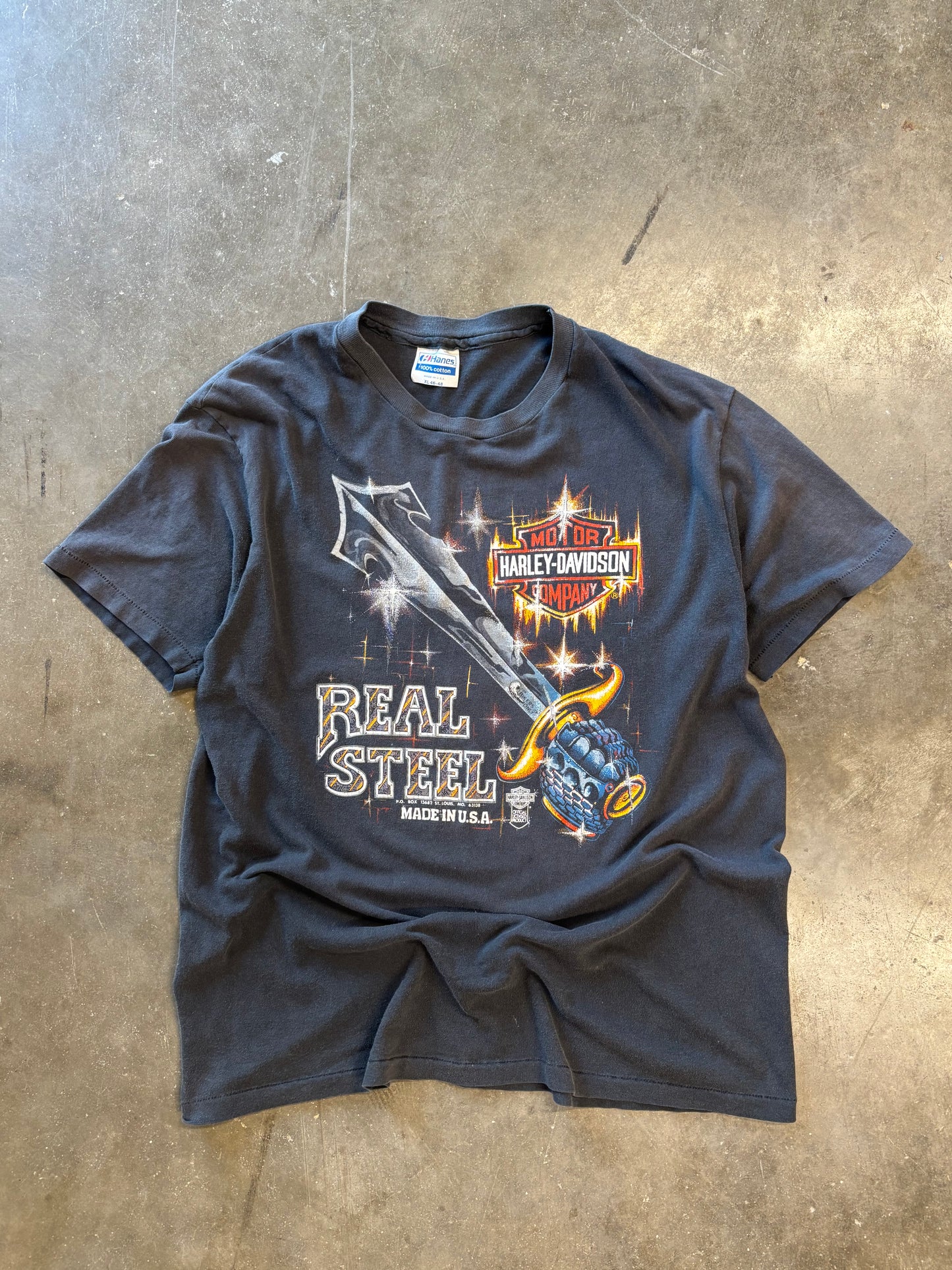 Vintage Harley Davidson Real Steel shirt size xl