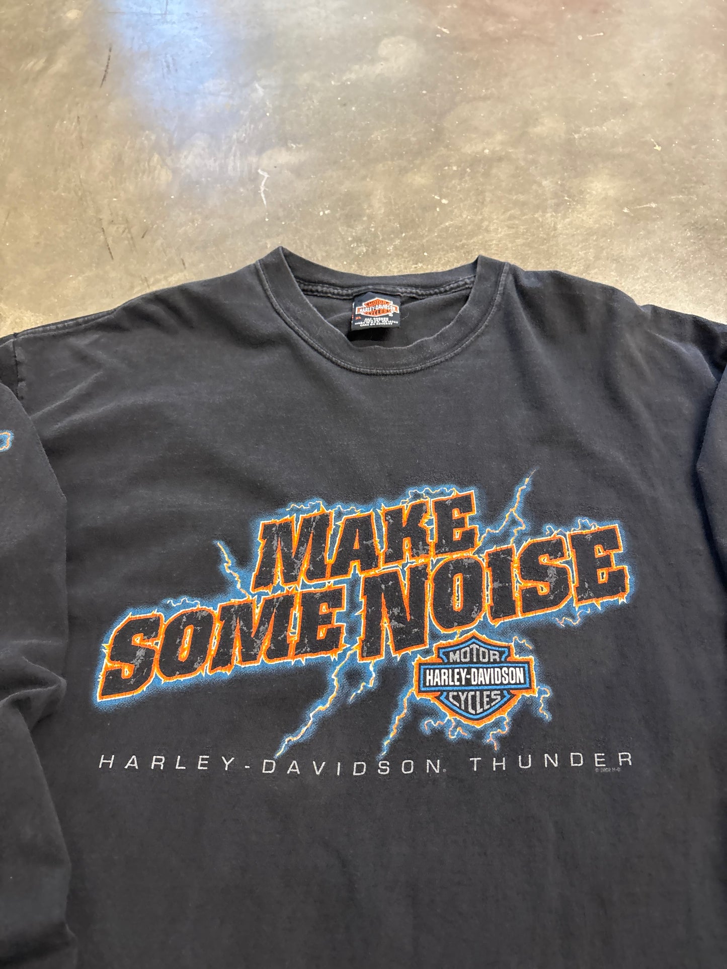 Vintage Harley Davidson Make some noise lighting shirt size xl
