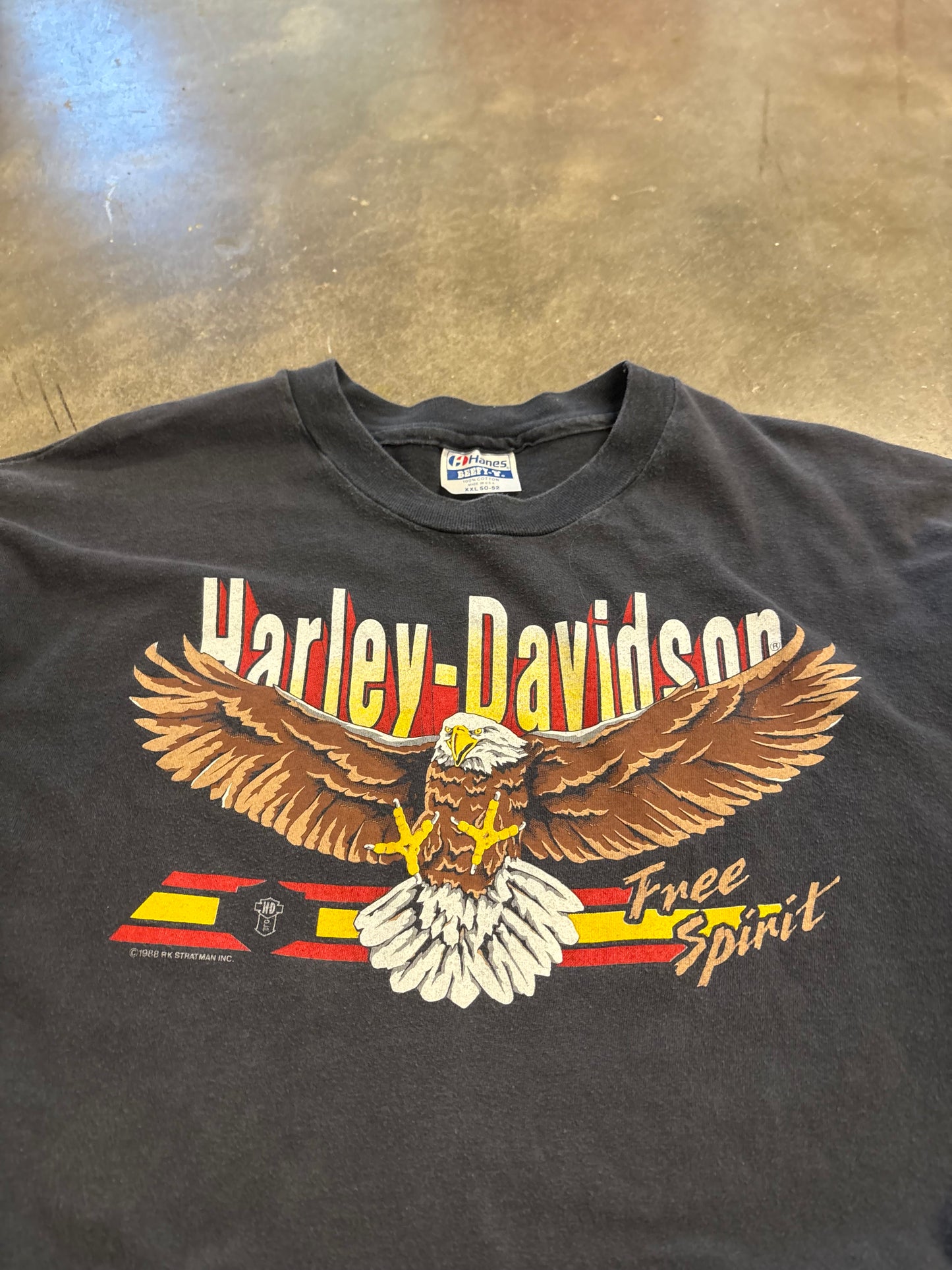 Vintage 80’s Soaring Eagle Harley Davidson shirt size XXL