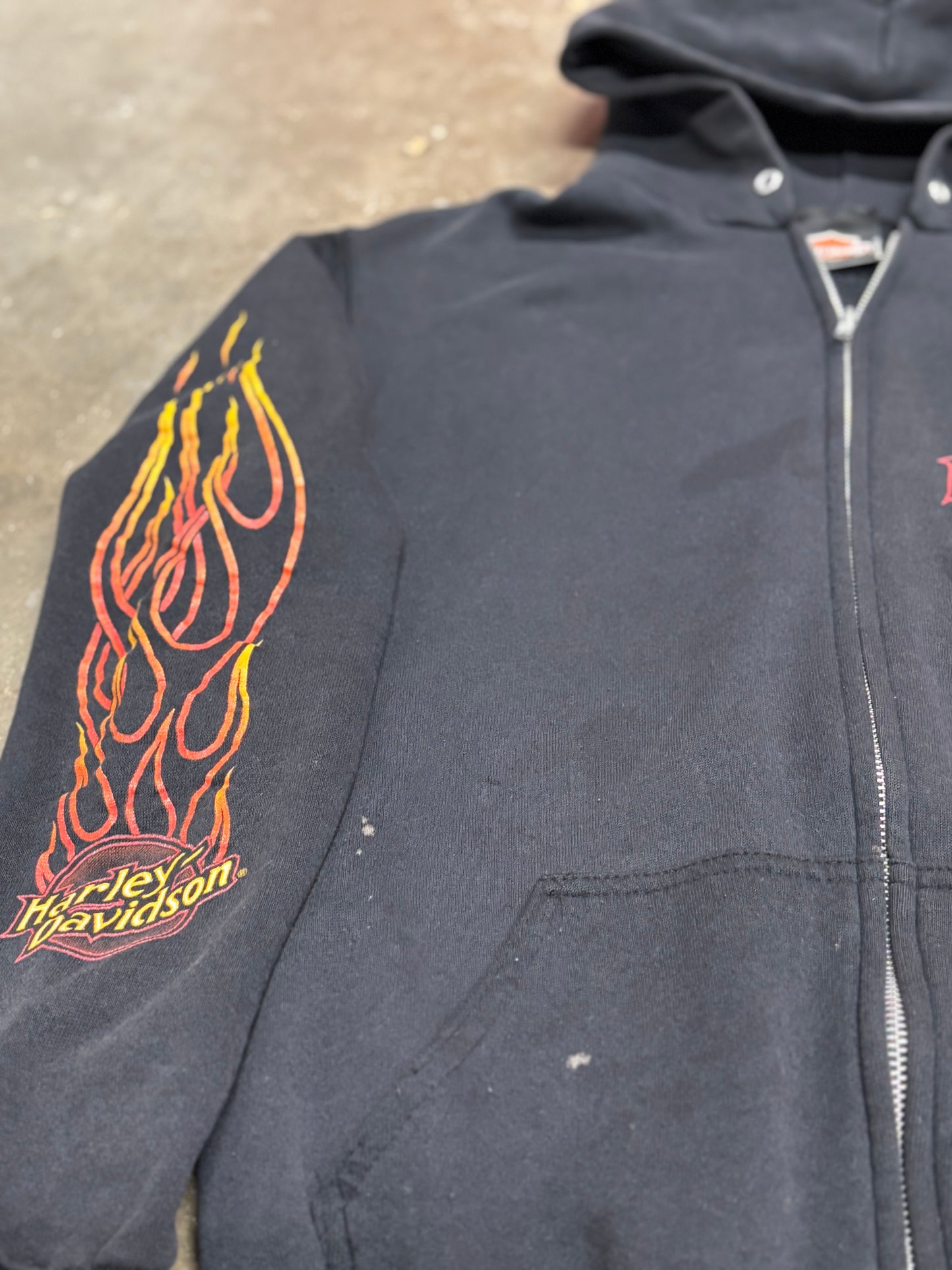 Vintage Harley Davidson Statue of Liberty zip up size medium