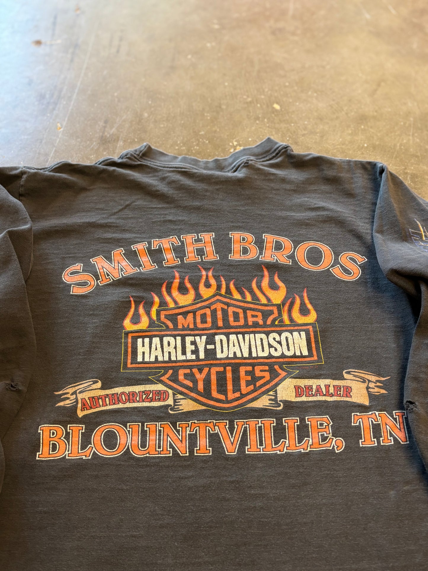 Vintage Harley Davidson Faded out 90’s Eagle long sleeve size medium