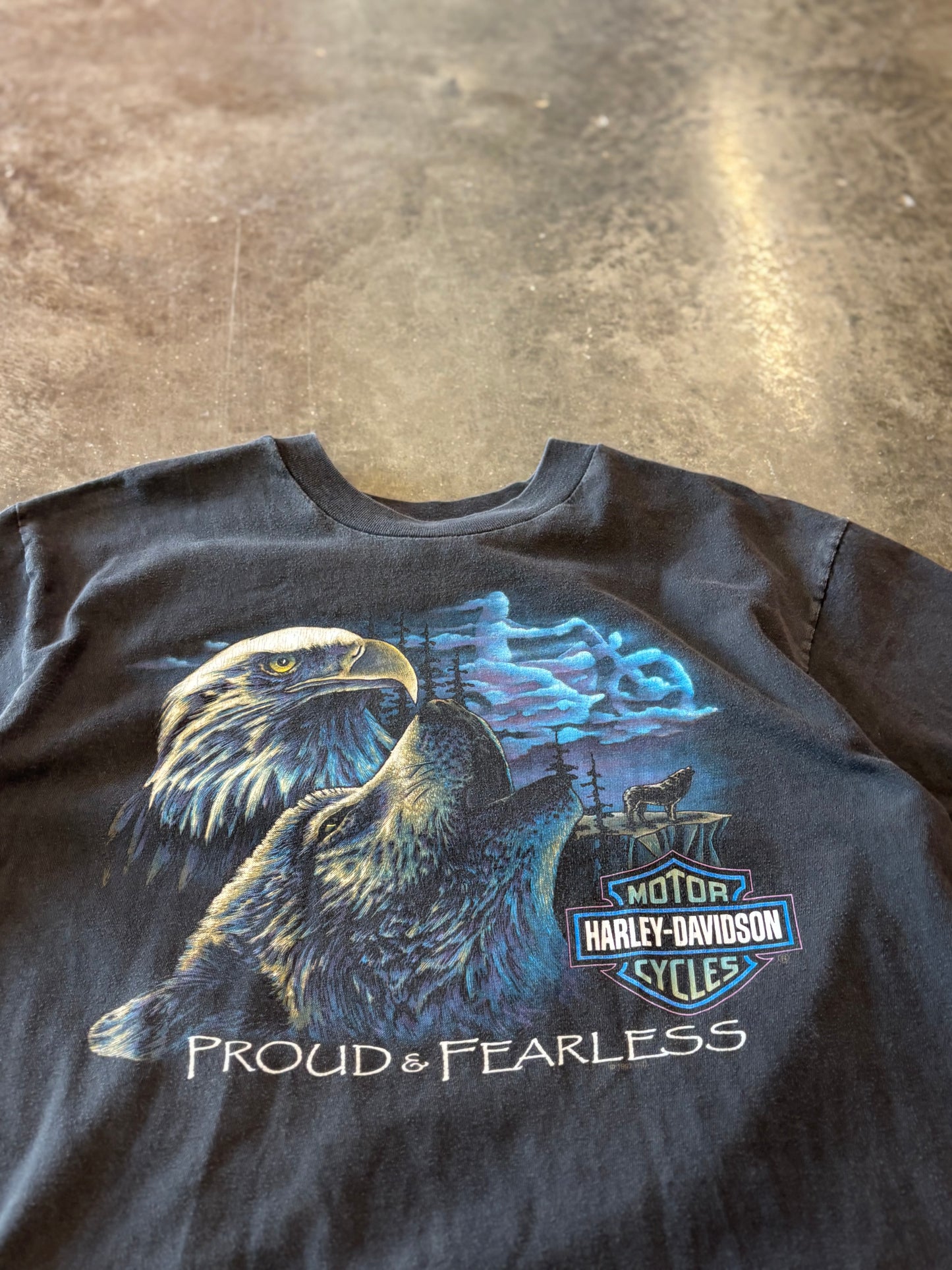 Vintage Harley Davidson proud and fearless shirt size large