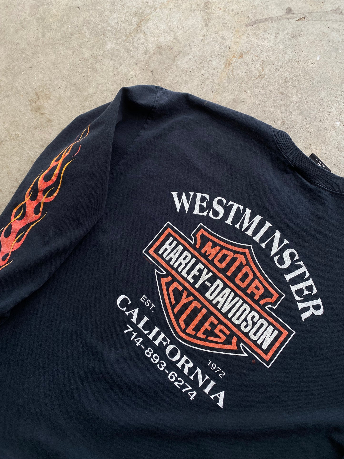 Vintage Harley Davidson Feel the heat long sleeve size extra large shirt