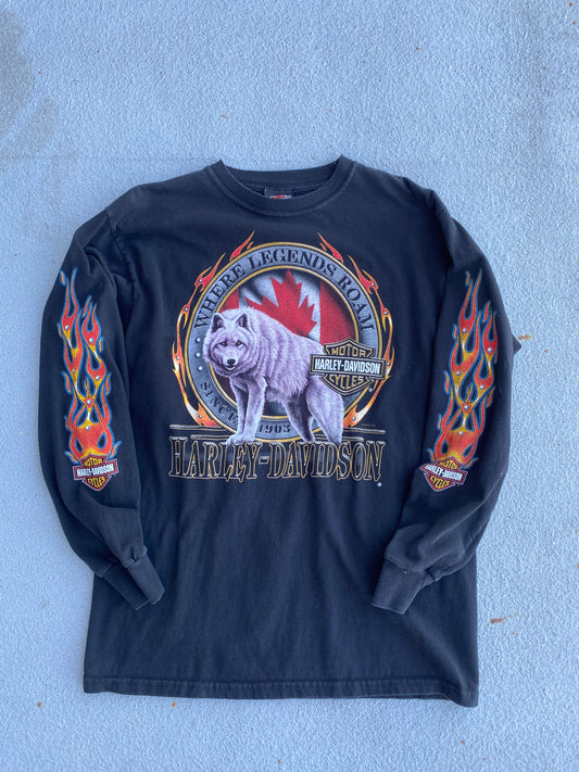 Vintage Harley Davidson Canada long sleeve size Large