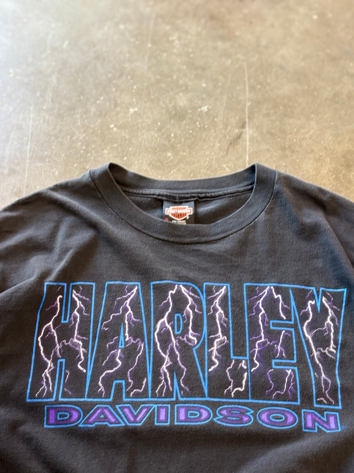 Vintage Harley Davidson lighting shirt size extra large