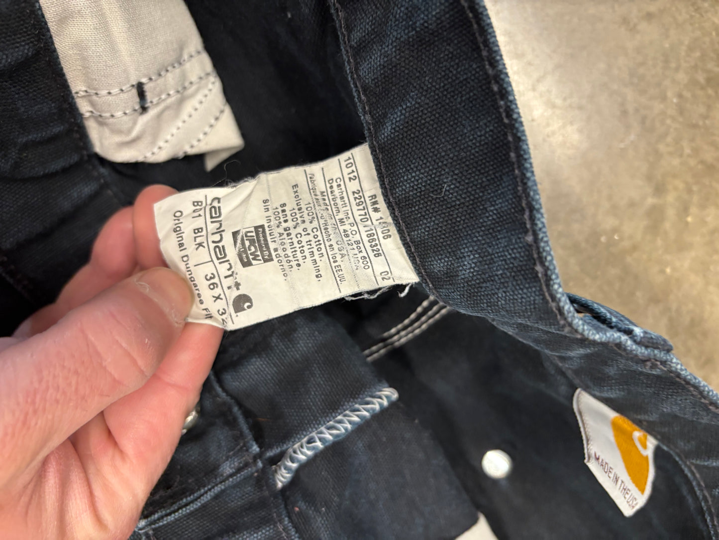 Carhartt black double knees