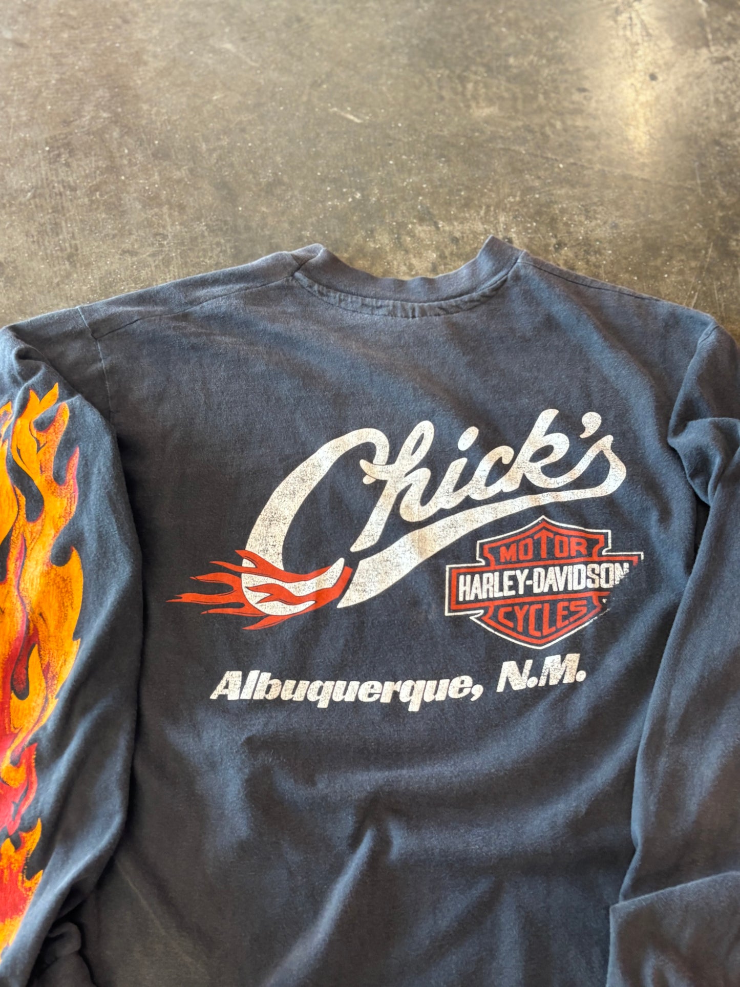 Vintage Harley Davidson bikers only long sleeve size large chicks