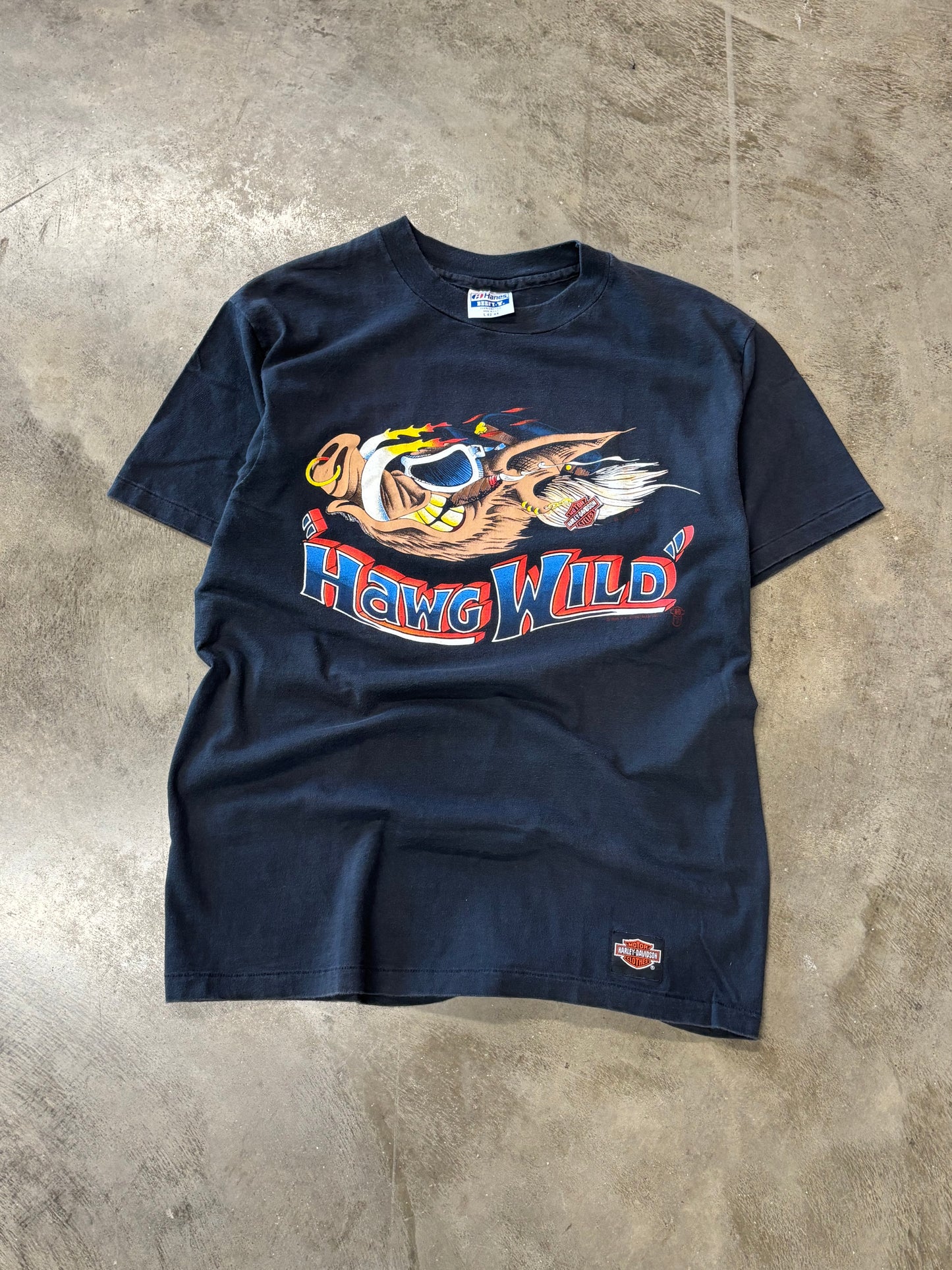 Vintage Harley Davidson Wild hawg shirt size large