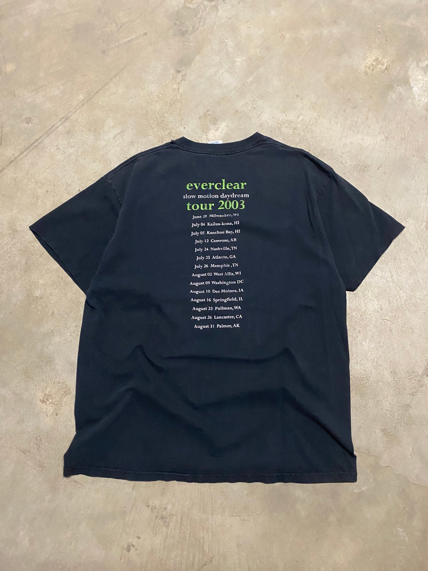 Vintage 2003 Everclear Tour shirt Size XL