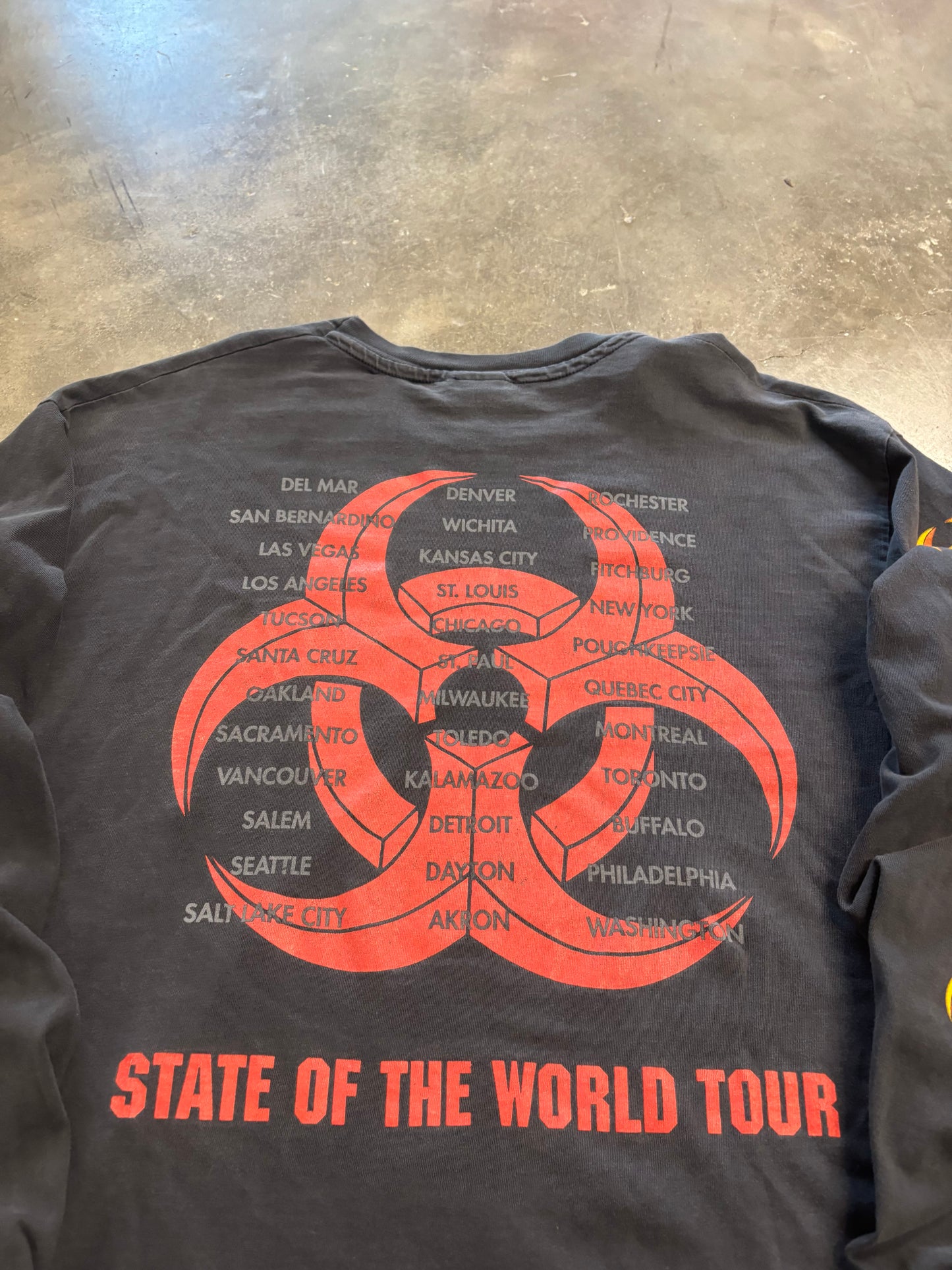 Vintage Biohazard long sleeve shirt size XL