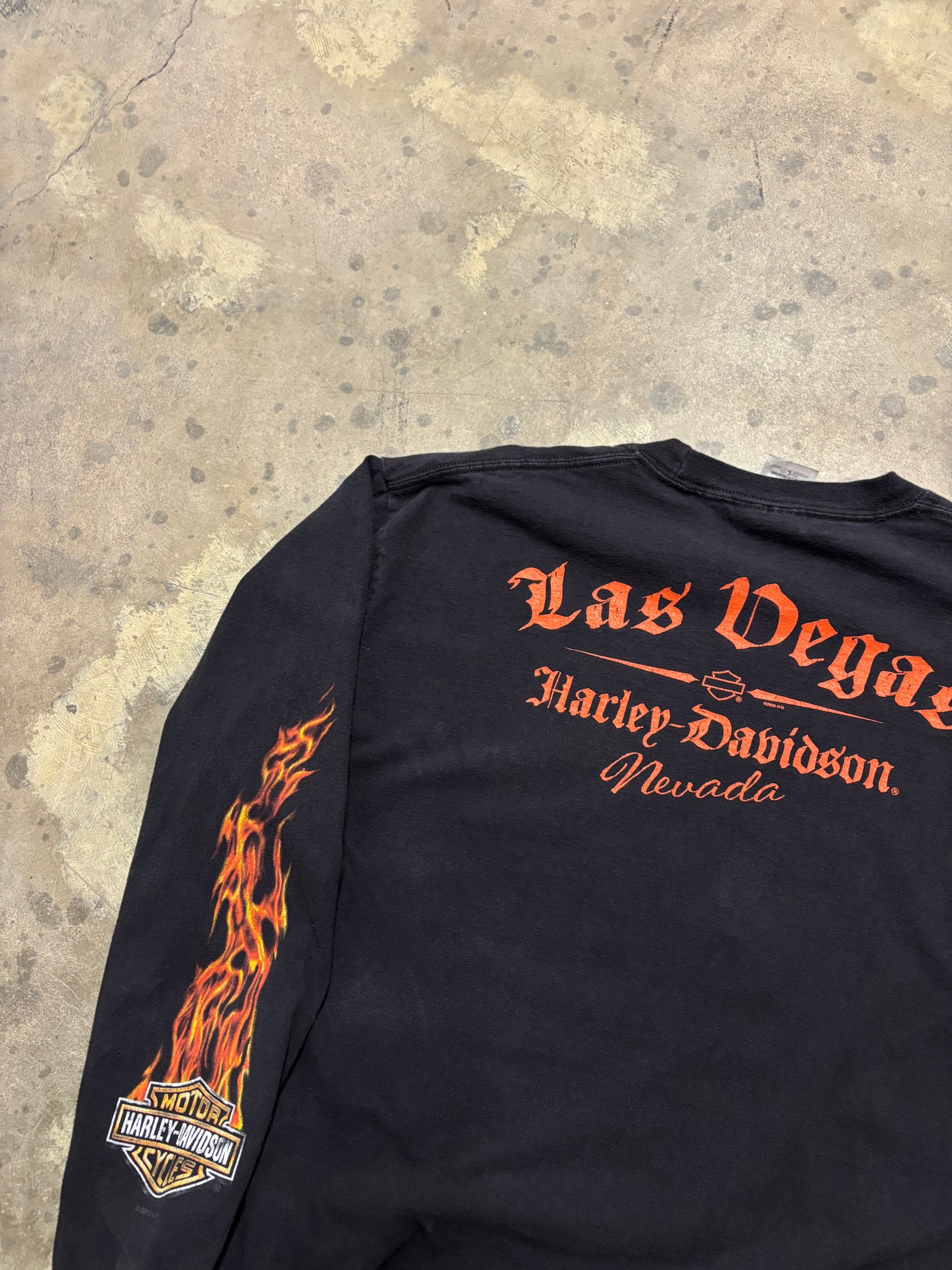 Vintage Harley Davidson joker long sleeve shirt size large