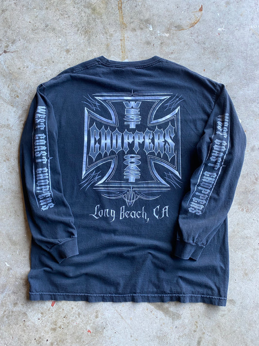 Vintage West Coast Choppers Chrome Long sleeve shirt size extra large