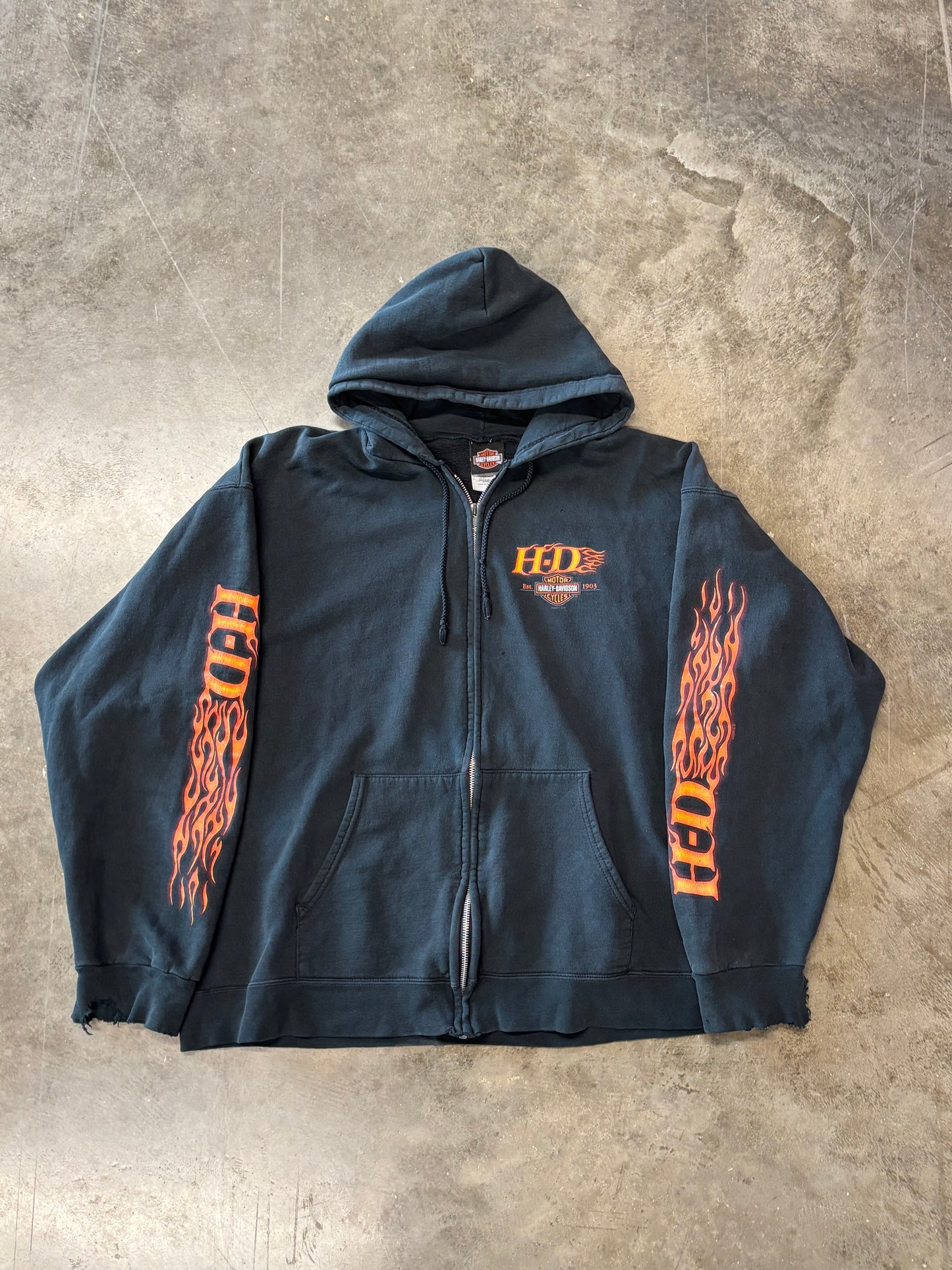 Vintage Harley Davidson 100 years zip up size large