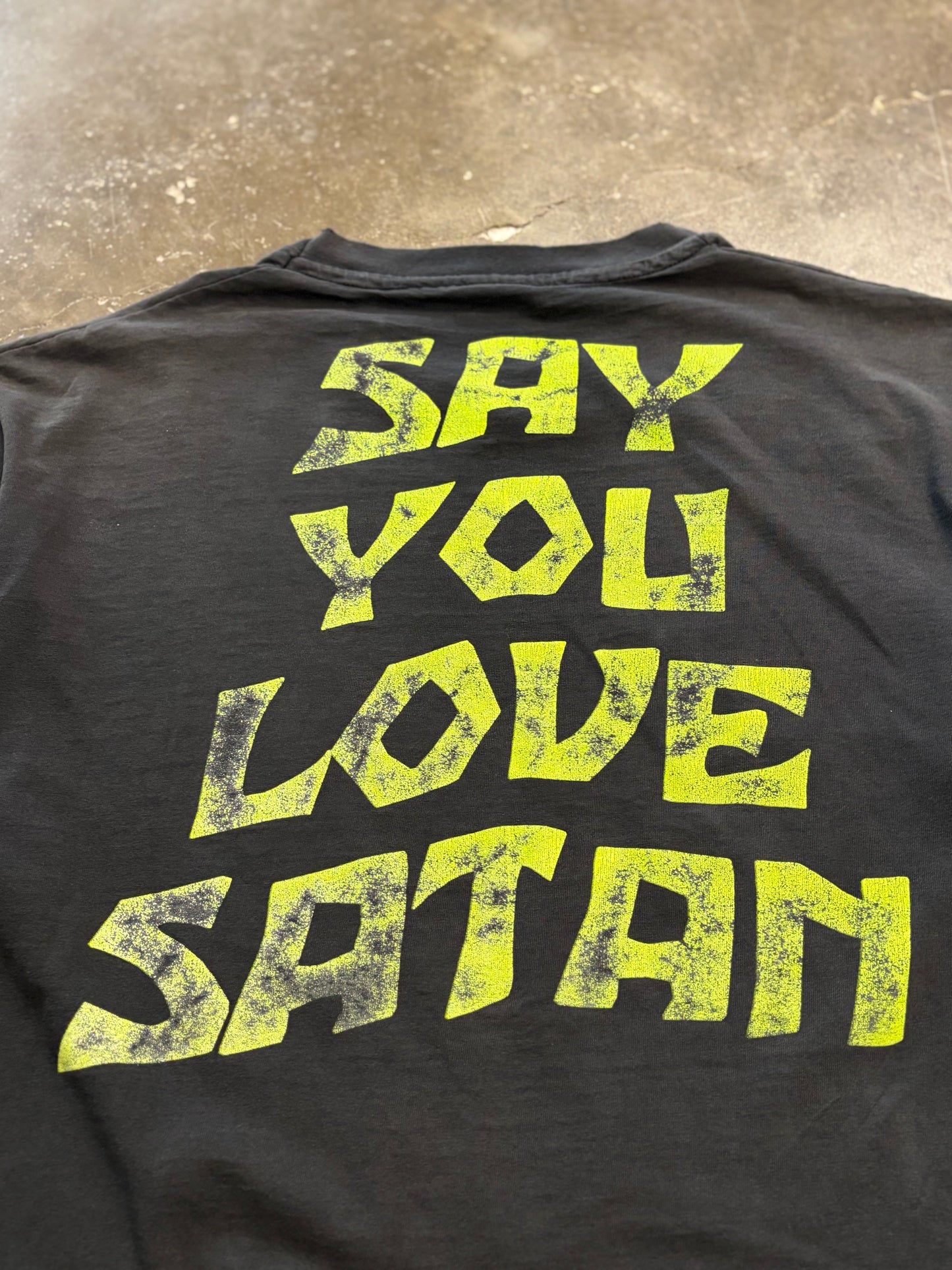 Vintage White Zombie say you love satan shirt size xl