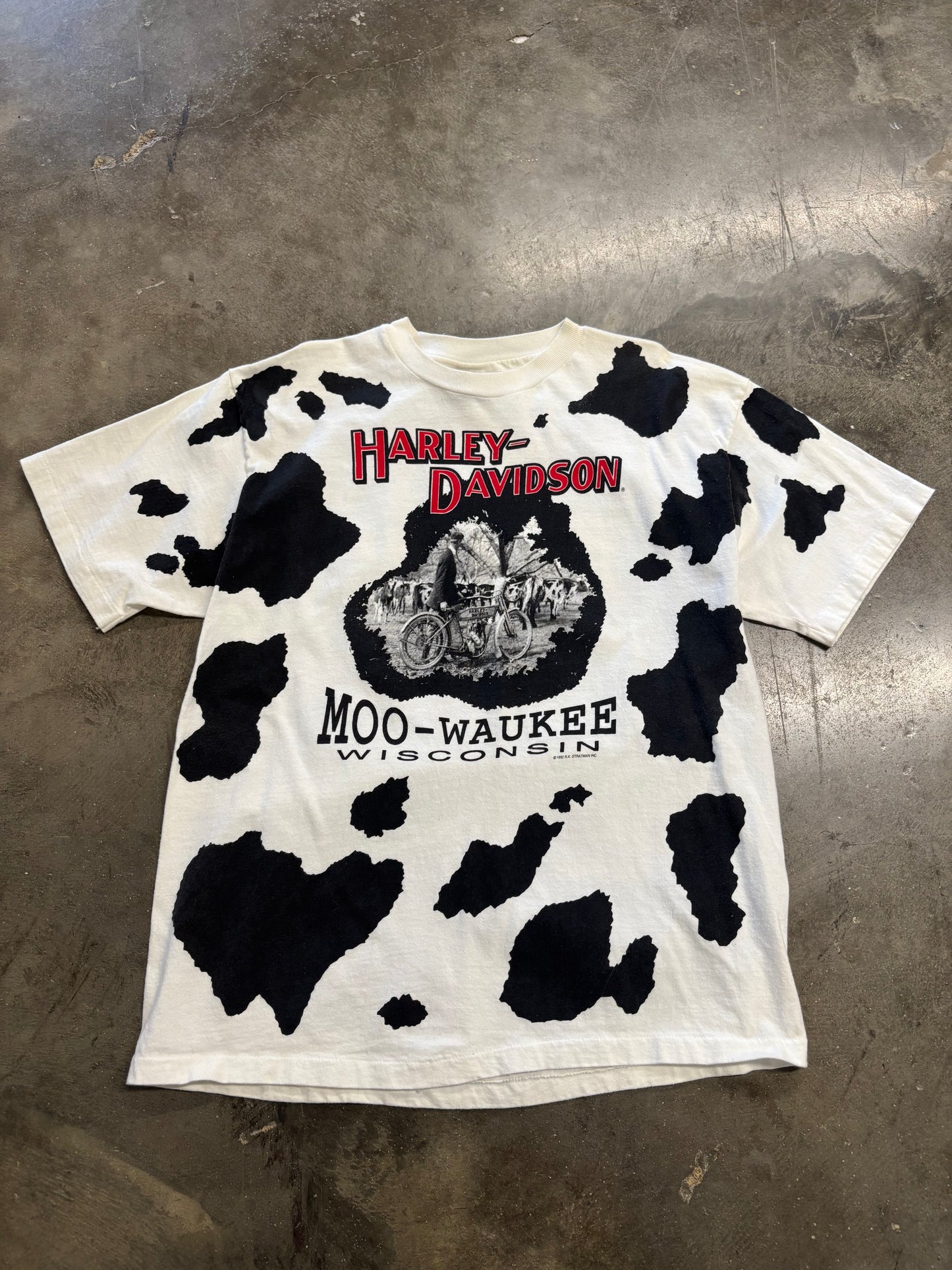 Vintage Harley Davidson Moowaukee shirt size large