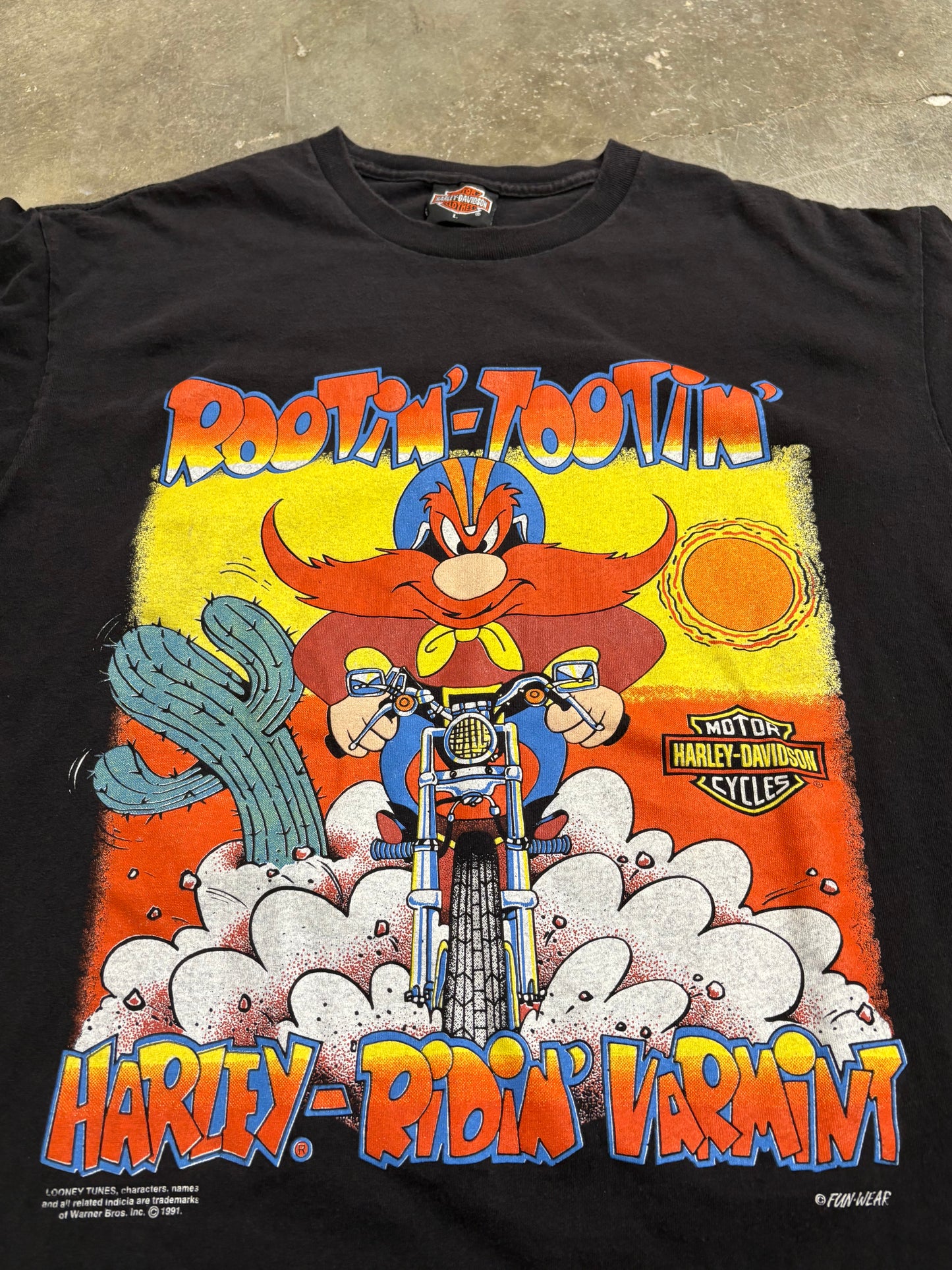 Vintage Harley Davidson Yosemite Sam shirt size large
