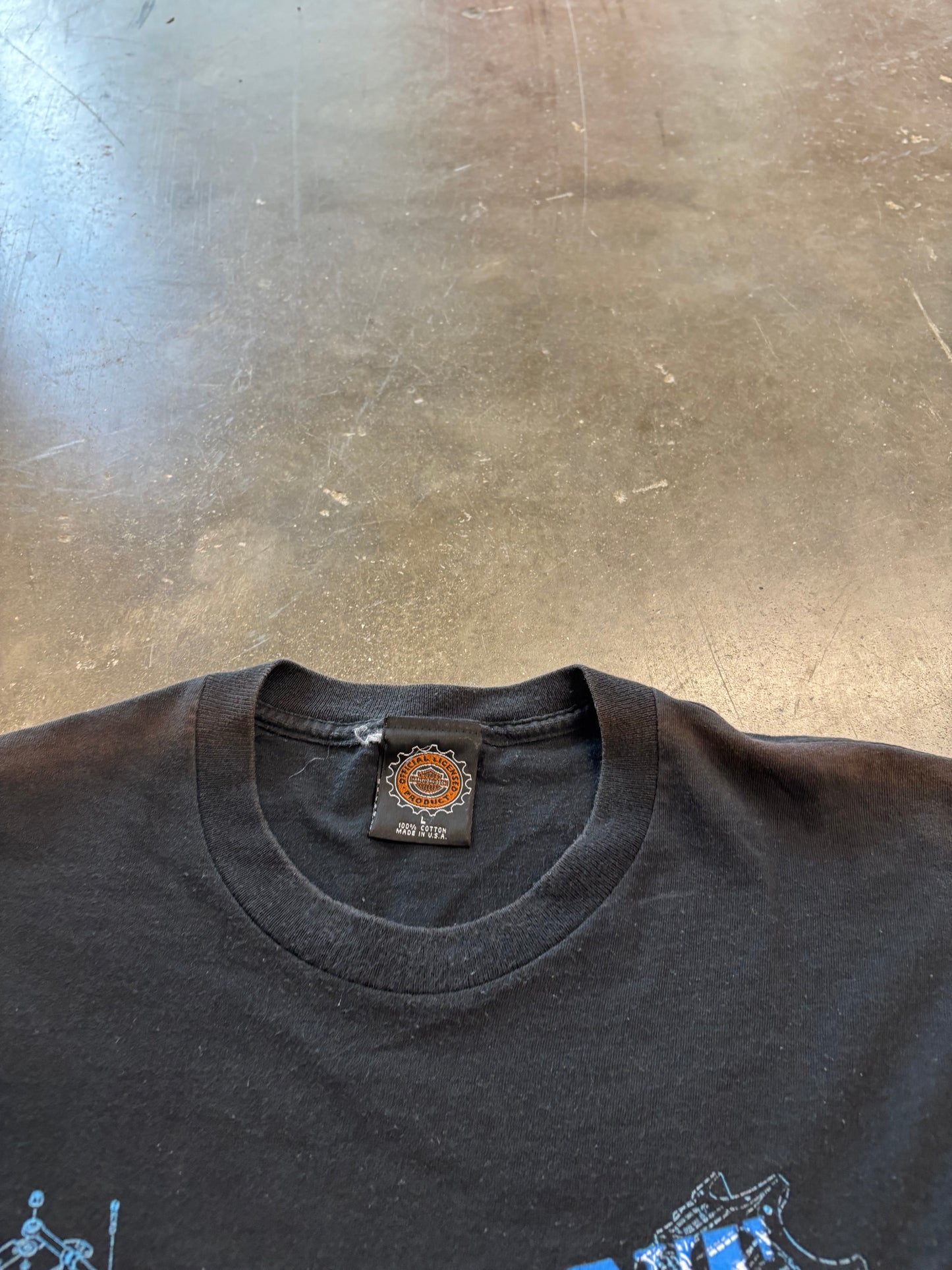 Vintage Harley Davidson chopped shirt size large