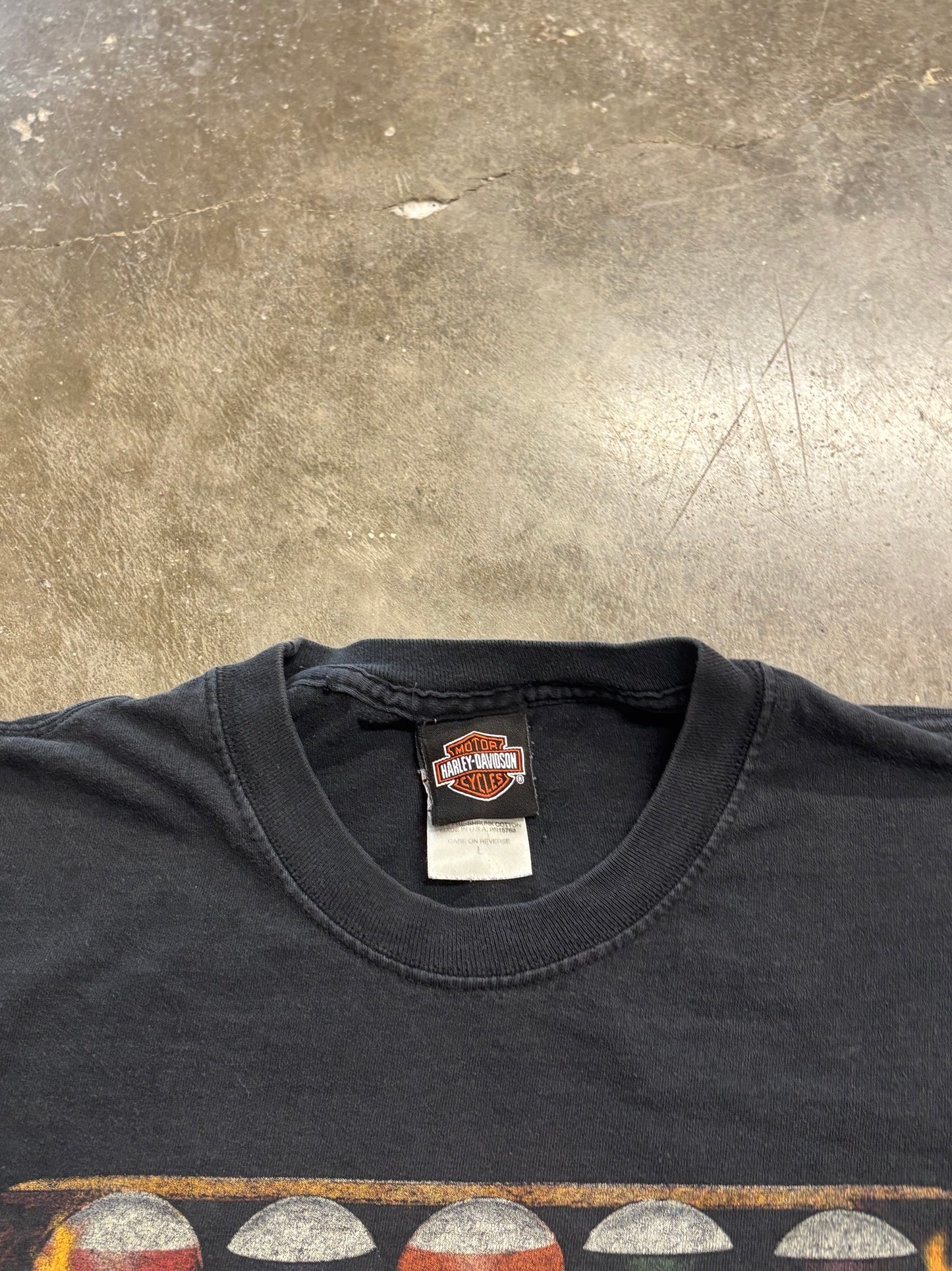 Vintage Harley Davidson Pool Ball long sleeve size large