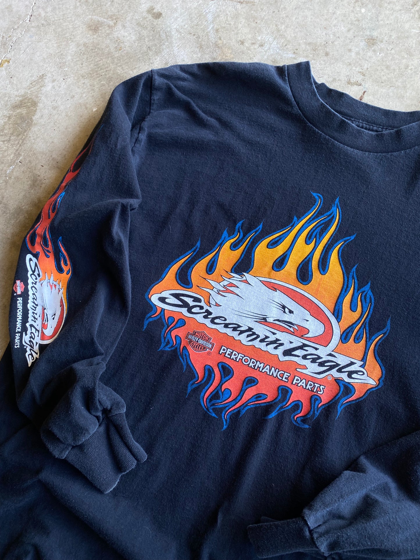 Vintage Harley Davidson Screaming Eagle long sleeve shirt Size Extra large