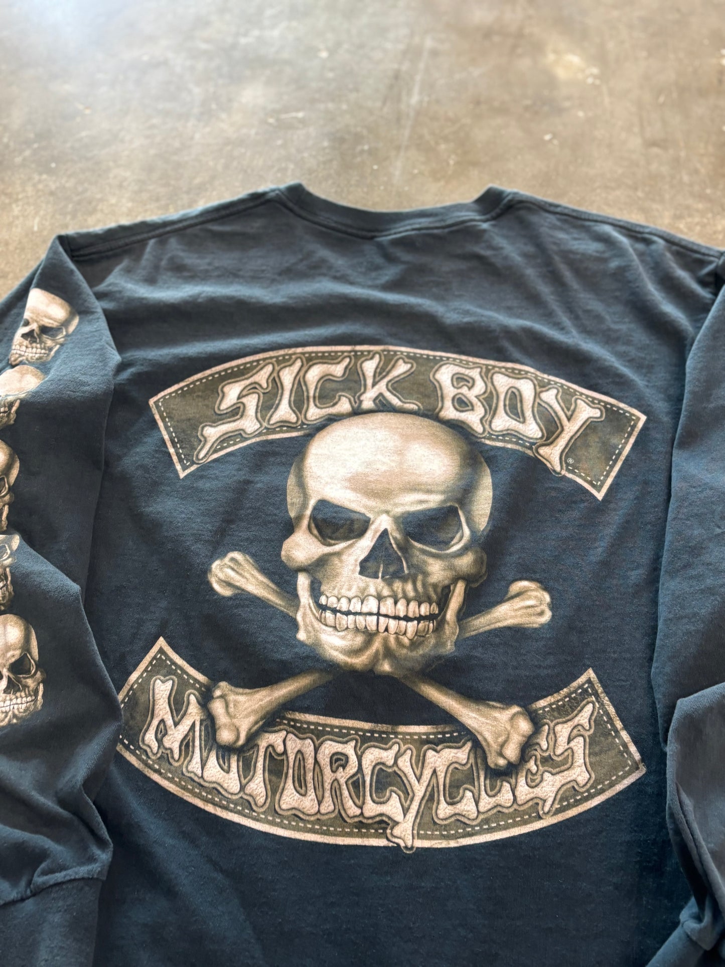 Sick boy motorcycles shirt size large