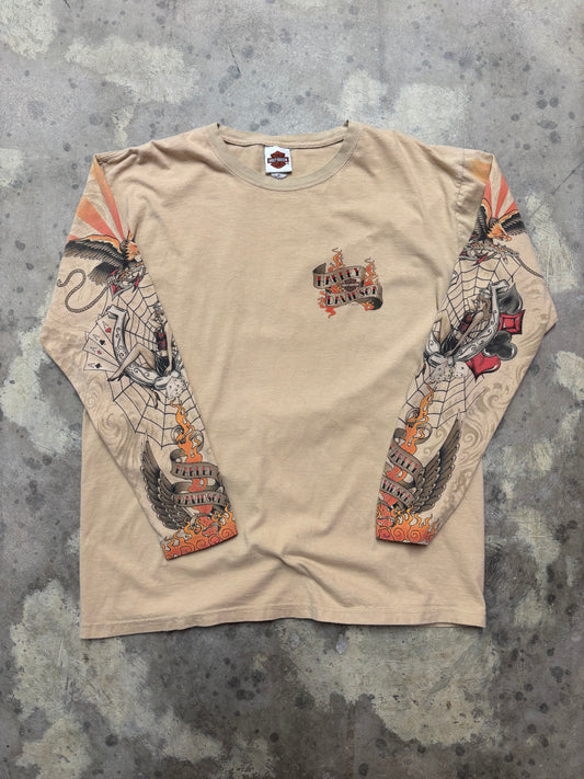 Harley Davidson Tattoo Long sleeve size extra large