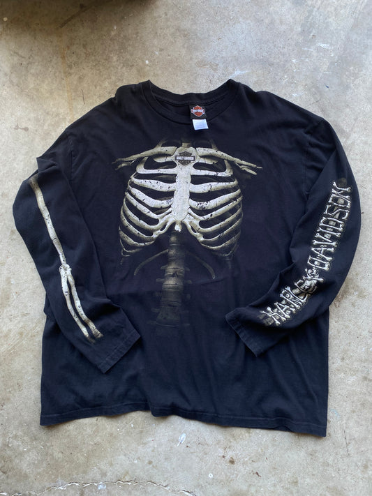 Harley Davidson Skeleton Long sleeve shirt size XXXL