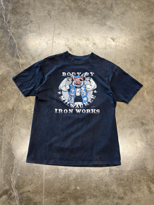 Vintage 80’s Harley Davidson Iron works shirt size large