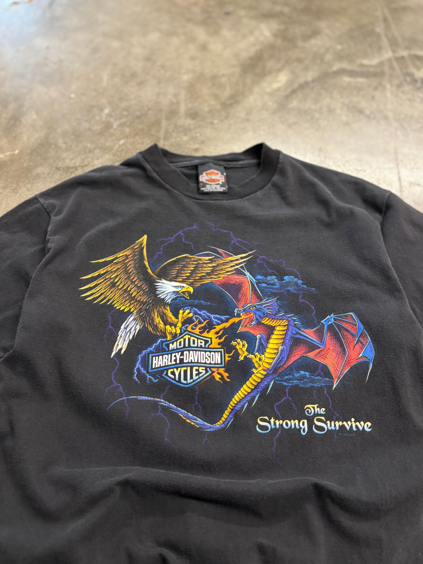 Vintage Harley Davidson the strong survive shirt size large
